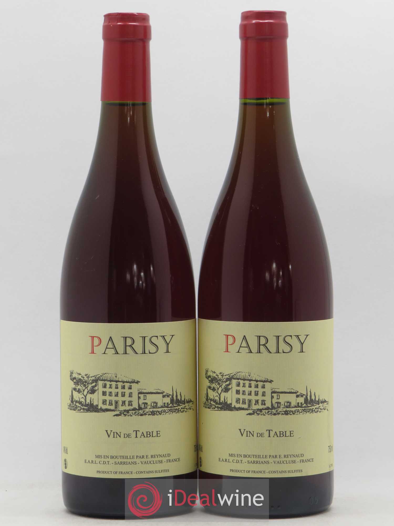 Vin de Table Parisy Emmanuel Reynaud - Posten von 2 Flaschen - 0