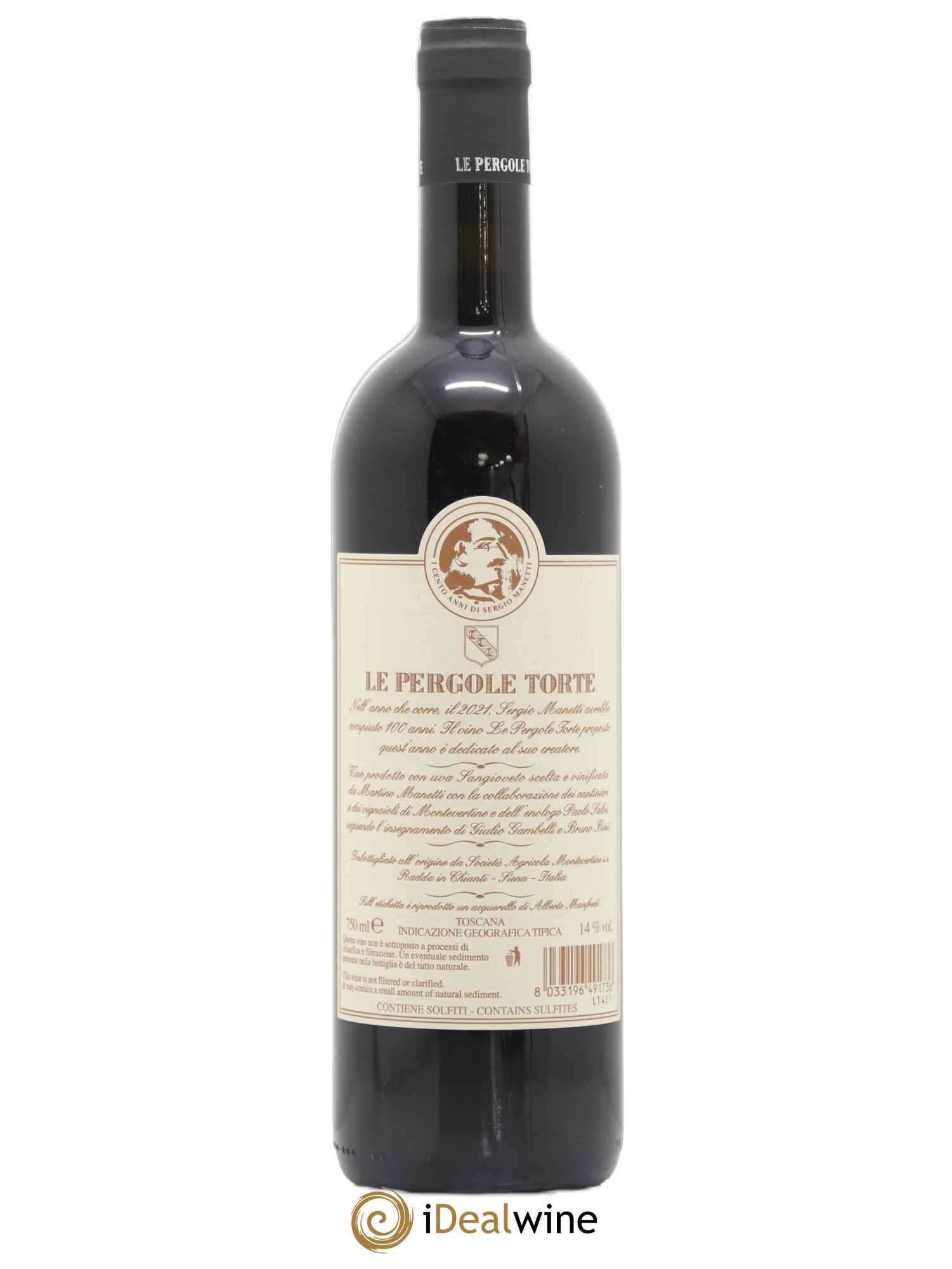 Toscana IGT Montevertine Le Pergole Torte Famille Manetti 2018 - Lot de 1 bouteille - 1