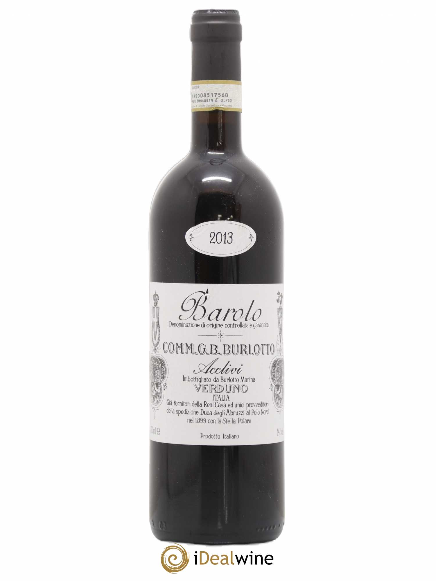 Barolo DOCG Acclivi Comm. Giovan Battista Burlotto 2013 - Lot de 1 bouteille - 0