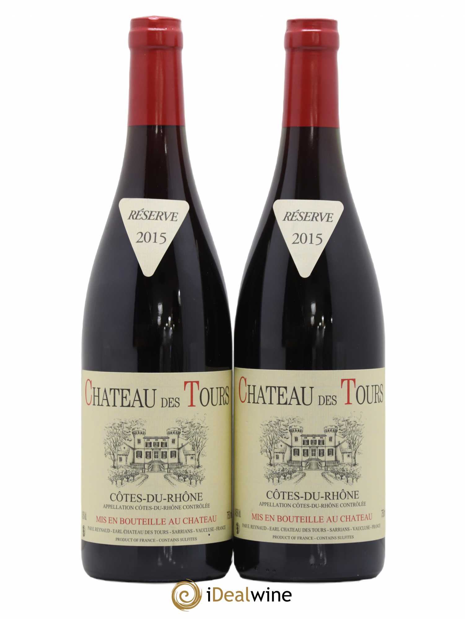 Côtes-du-Rhône Château des Tours Emmanuel Reynaud 2015 - Lot de 2 bouteilles - 0