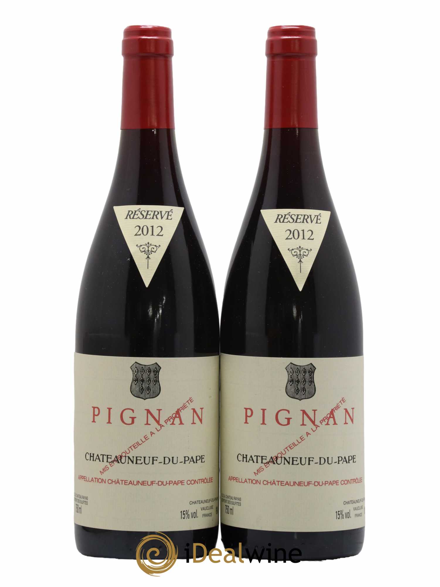Châteauneuf-du-Pape Pignan Emmanuel Reynaud 2012 - Lot de 2 bouteilles - 0