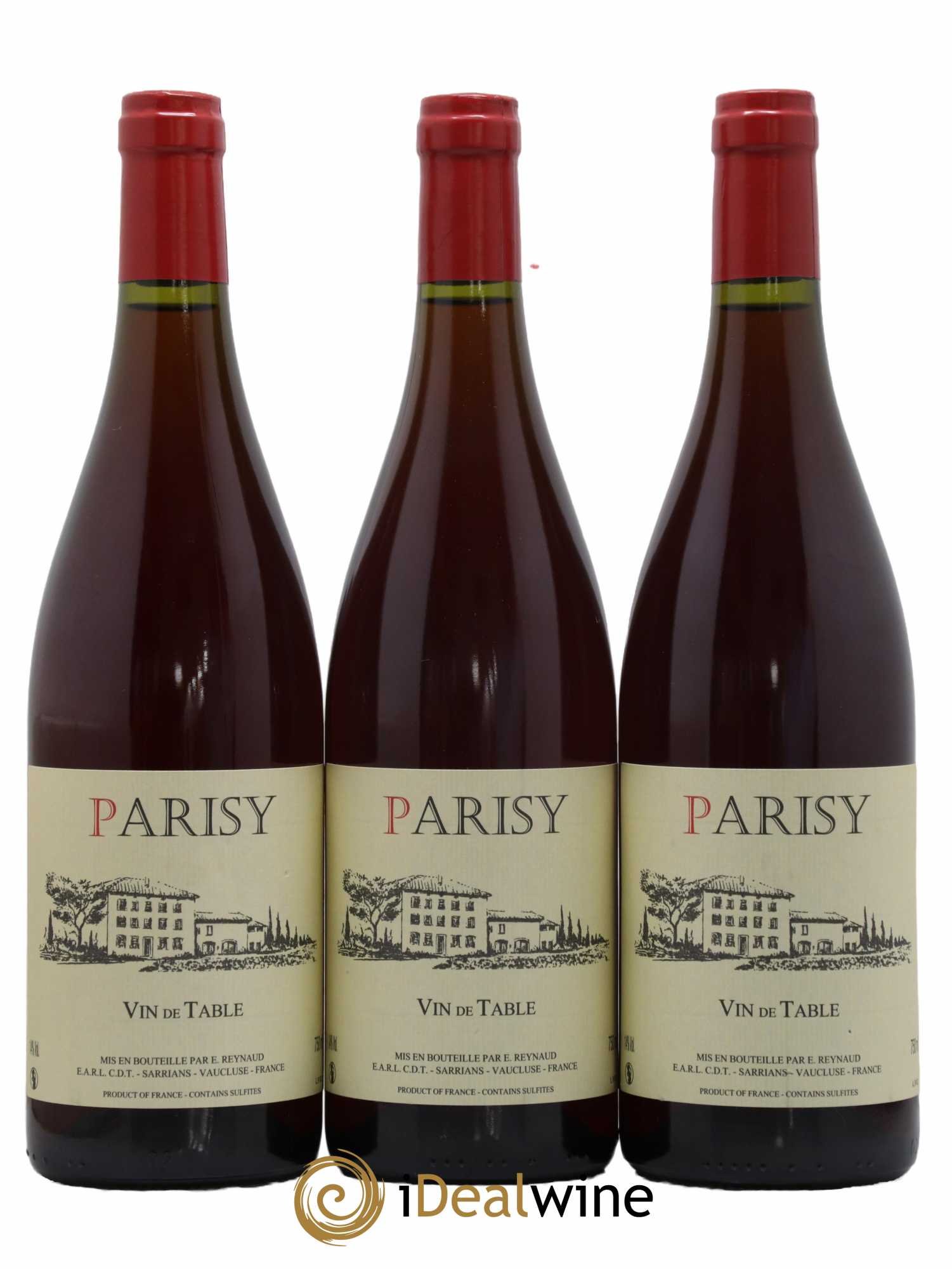 Vin de Table Parisy Emmanuel Reynaud - Lot de 3 bouteilles - 0