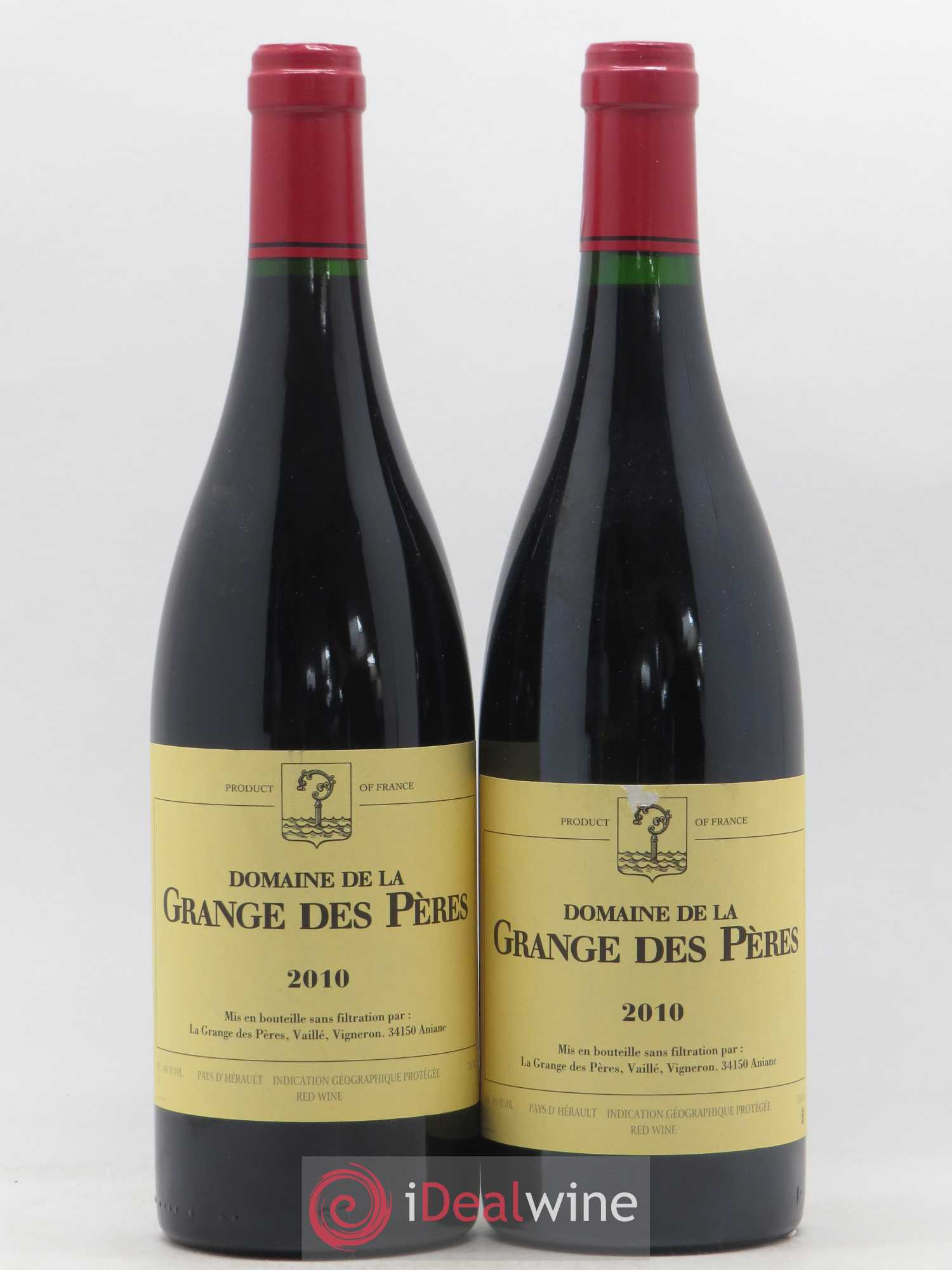 Pays d'Hérault Grange des Pères Laurent Vaillé 2010 - Lot de 2 bouteilles - 0