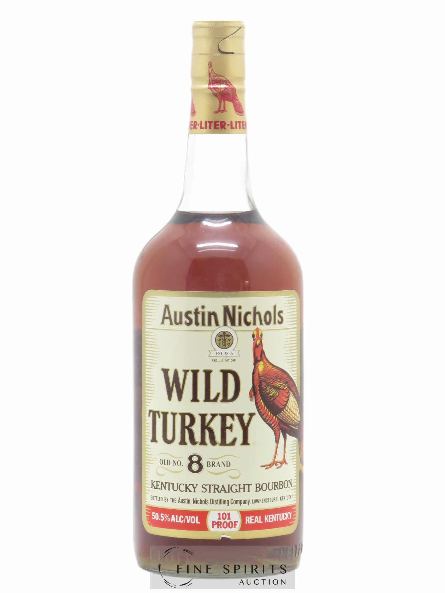 Wild Turkey Austin Nichols Old N°8 Brand 101 Proof - Lot de 1 bouteille - 0