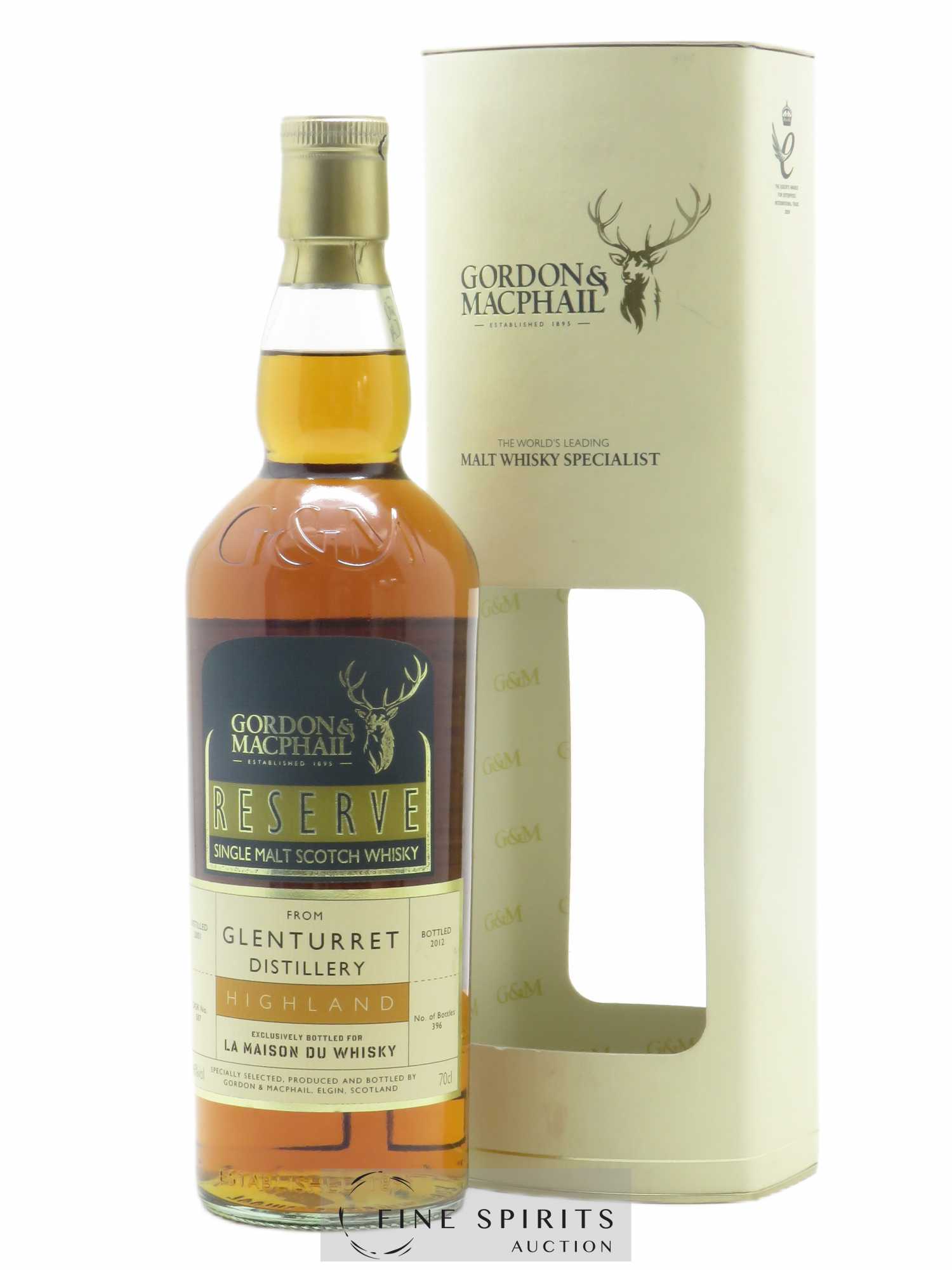 Glenturret 2001 Gordon & MacPhail Reserve Cask n°587 - One of 396 - bottled 2012 LMDW - Lot de 1 bouteille - 0
