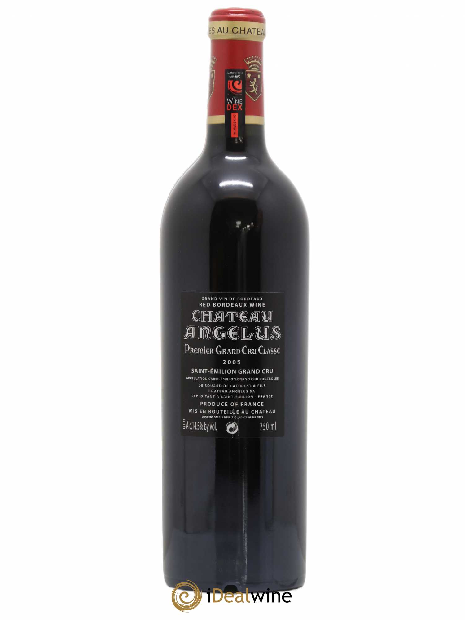 Château Angélus 1er Grand Cru Classé A 2005 - Lot de 1 bouteille - 1