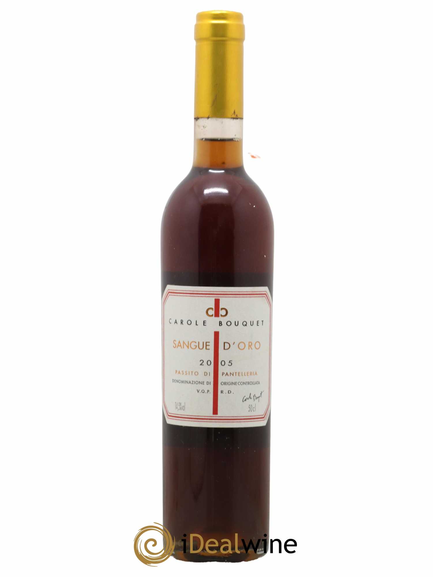 Passito di Pantelleria DOC Sangue d'Oro Carole Bouquet 50 CL 2005 - Lotto di 1 bottiglia - 0