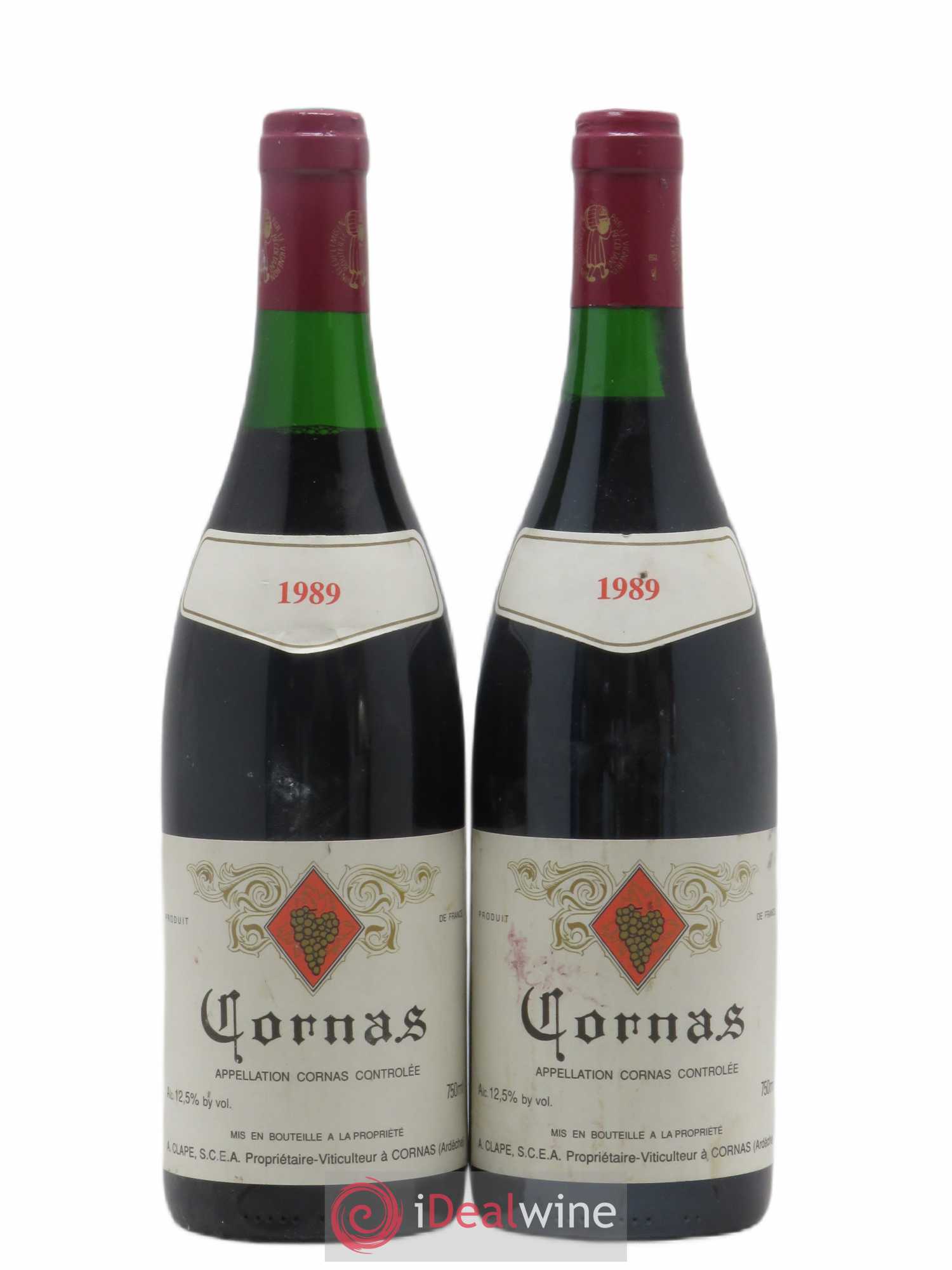 Cornas Auguste Clape 1989 - Lot de 2 bouteilles - 0