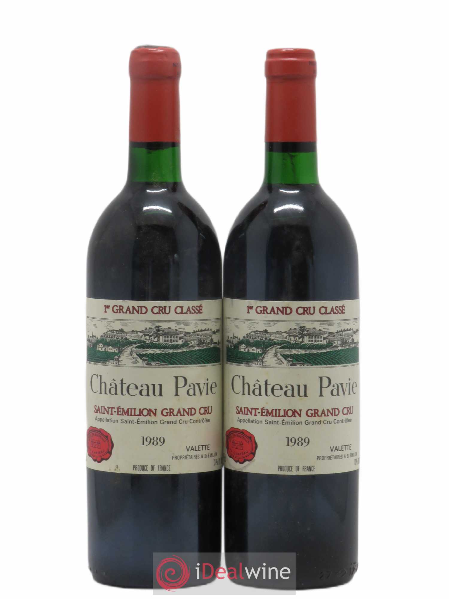 Château Pavie 1er Grand Cru Classé A 1989 - Lot de 2 bouteilles - 0