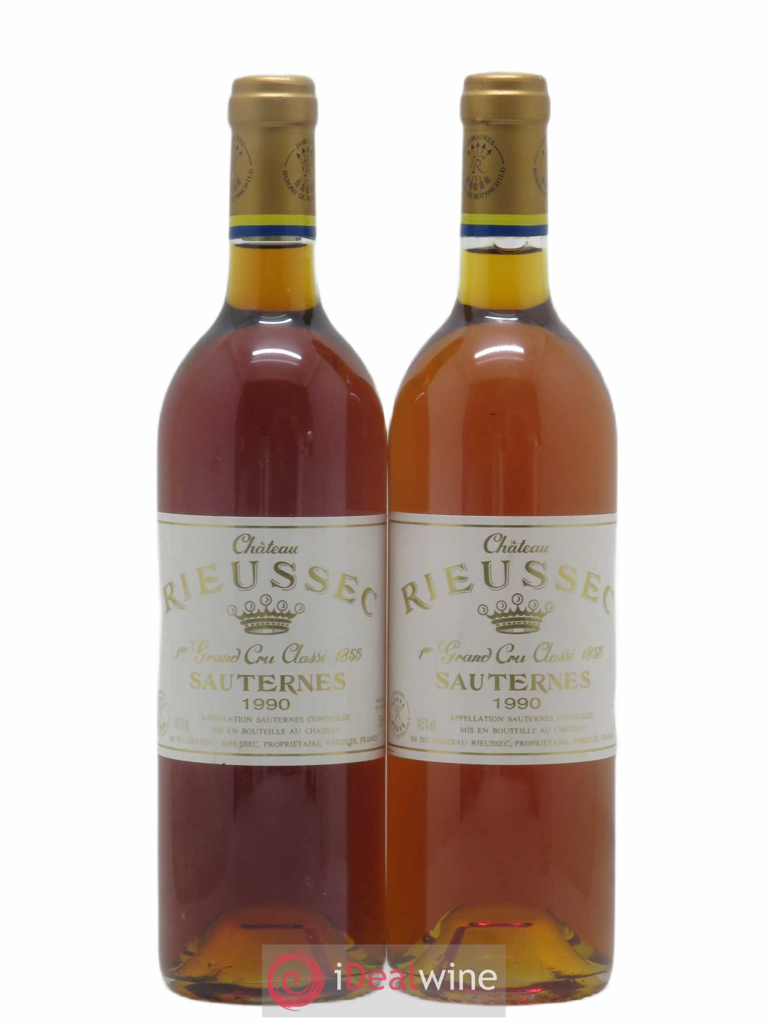 Château Rieussec 1er Grand Cru Classé 1990 - Lotto di 2 bottiglie - 0
