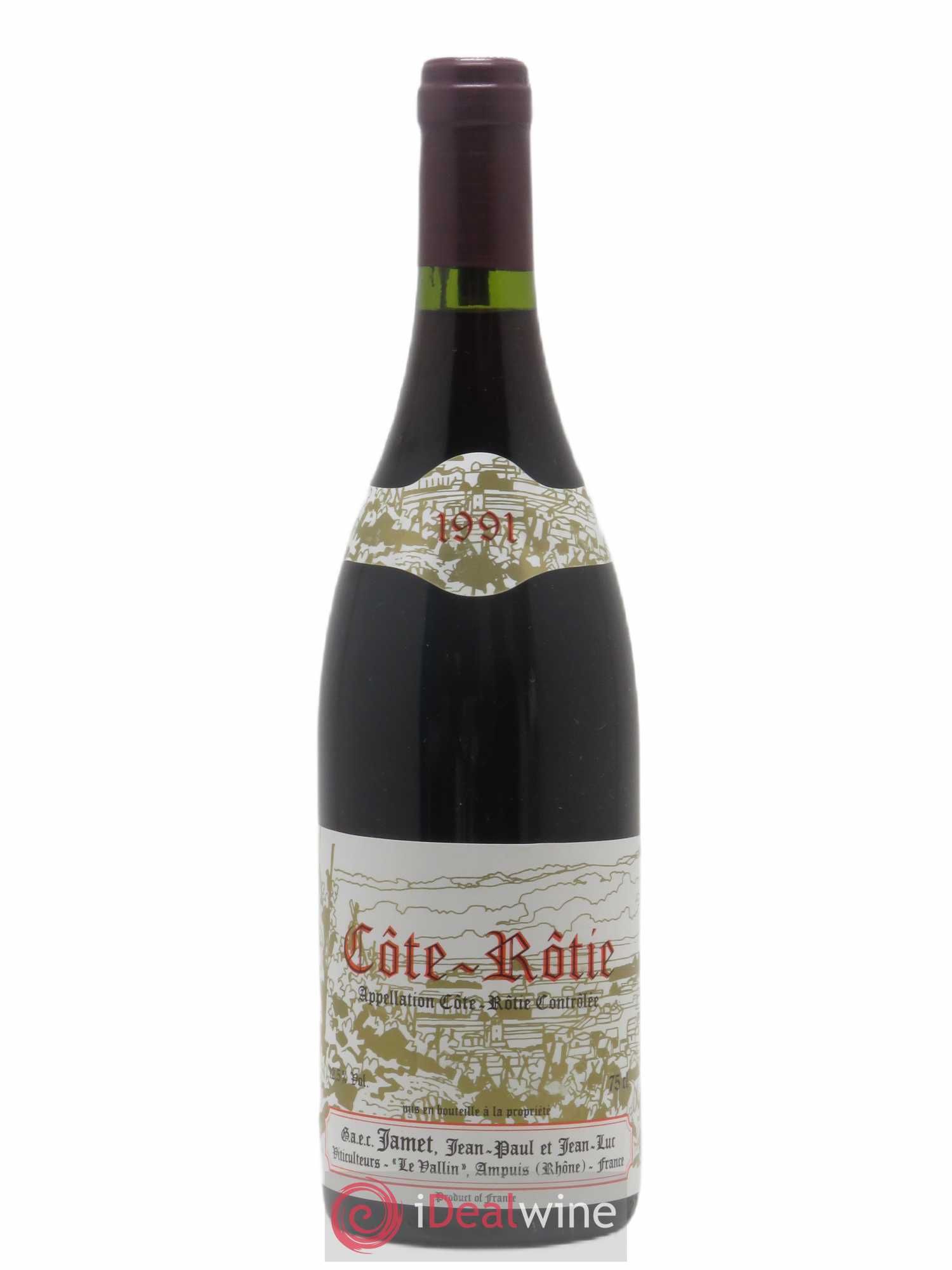 Côte-Rôtie Jamet (Domaine) 1991 - Lot de 1 bouteille - 0