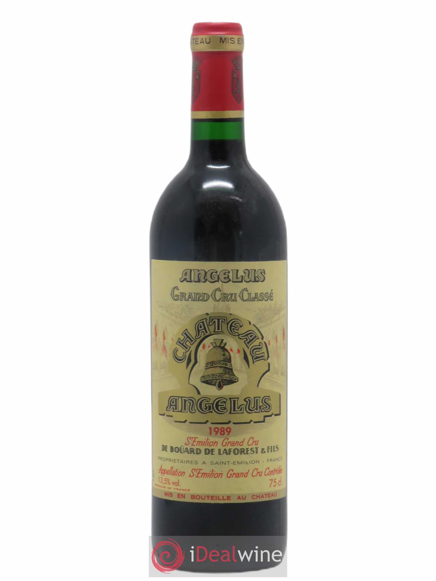 Château Angélus 1er Grand Cru Classé A 1989 - Lot de 1 bouteille - 0
