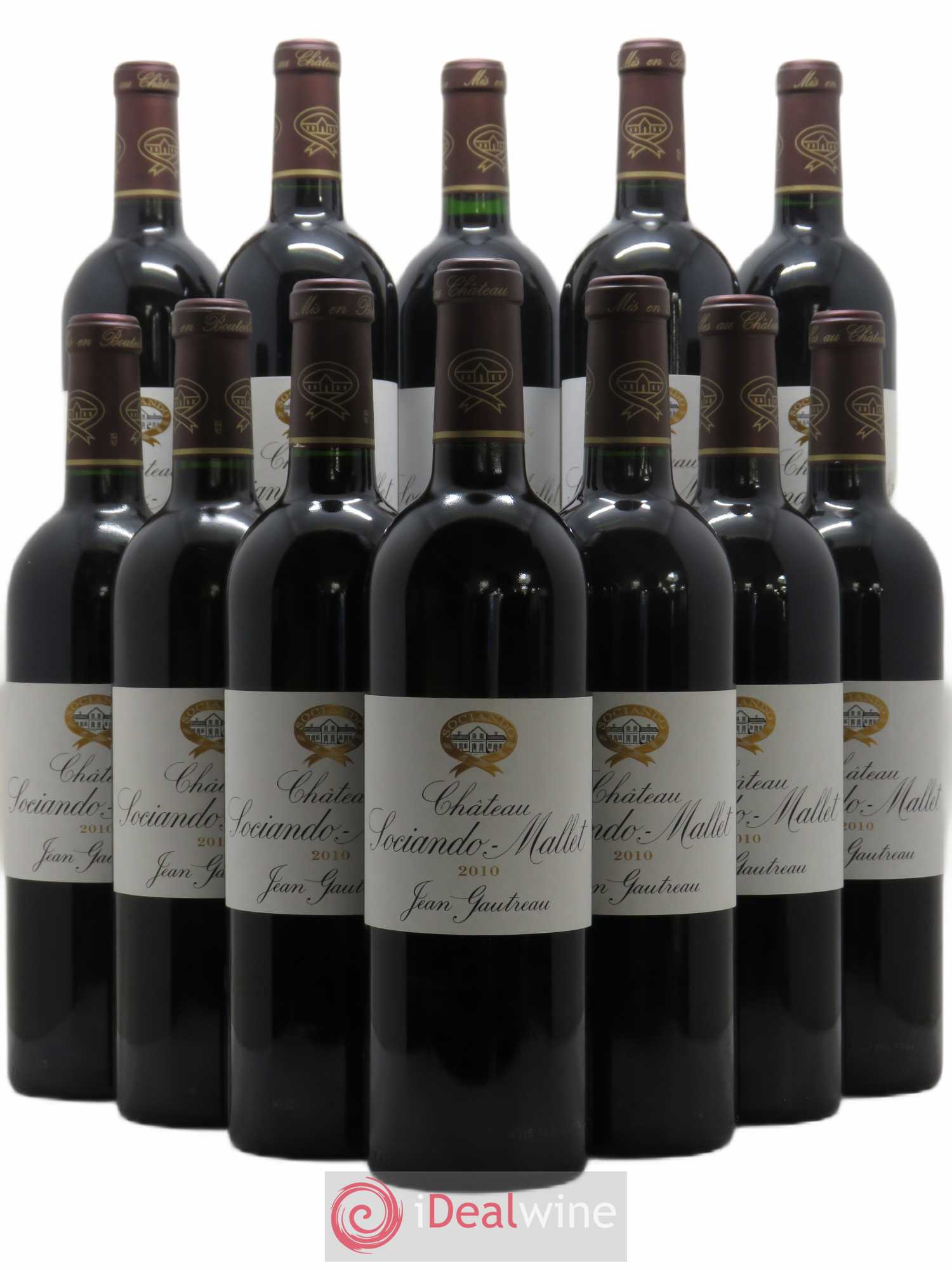 Château Sociando Mallet 2010 - Lot de 12 bouteilles - 0