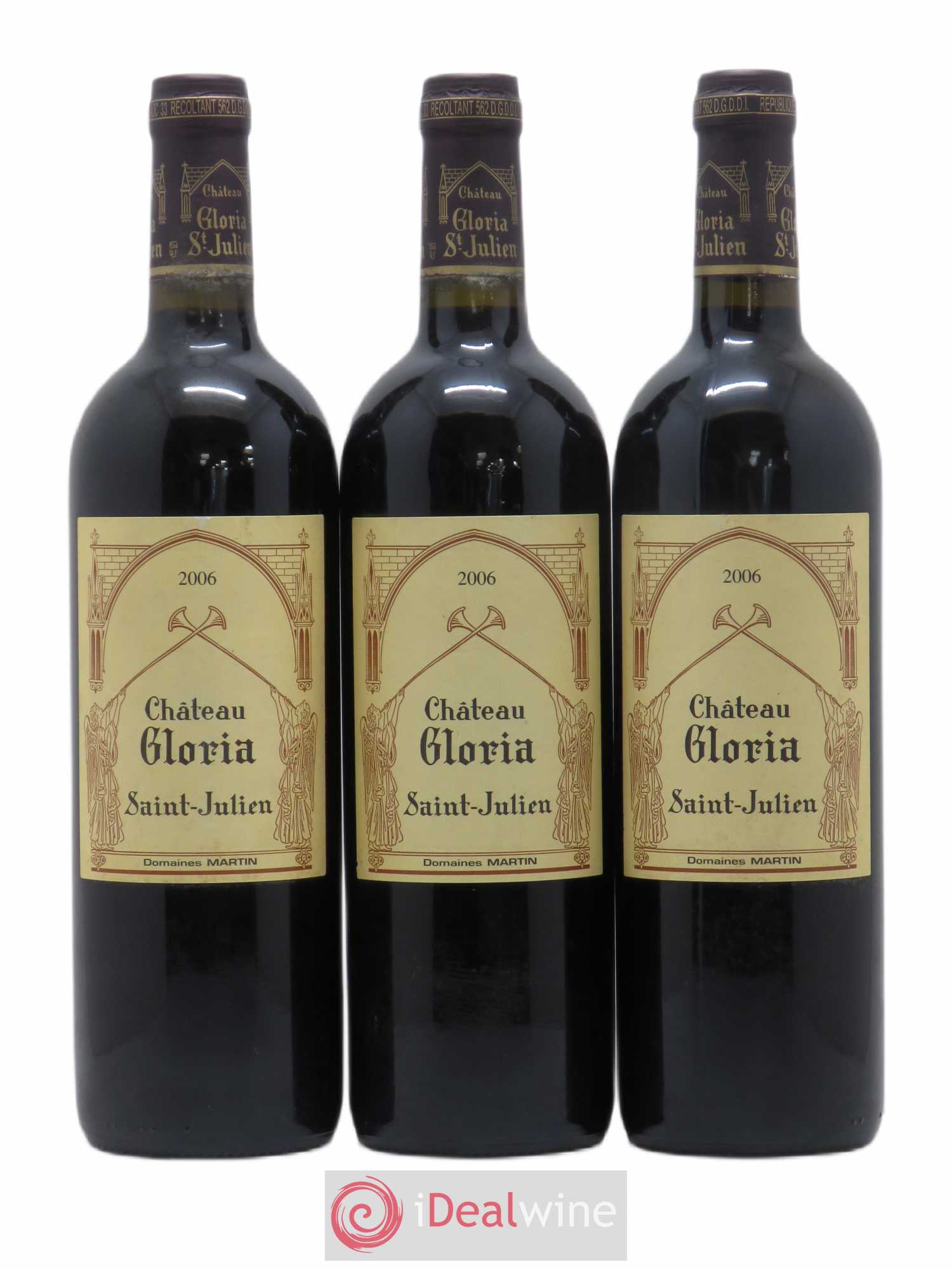 Château Gloria 2006 - Lot de 3 bouteilles - 0
