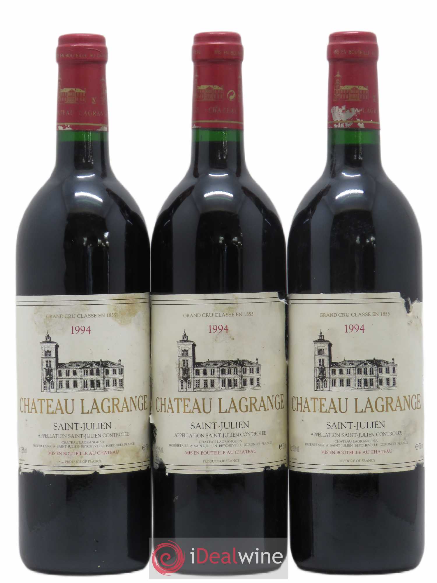 Château Lagrange 3ème Grand Cru Classé 1994 - Lot de 3 bouteilles - 0