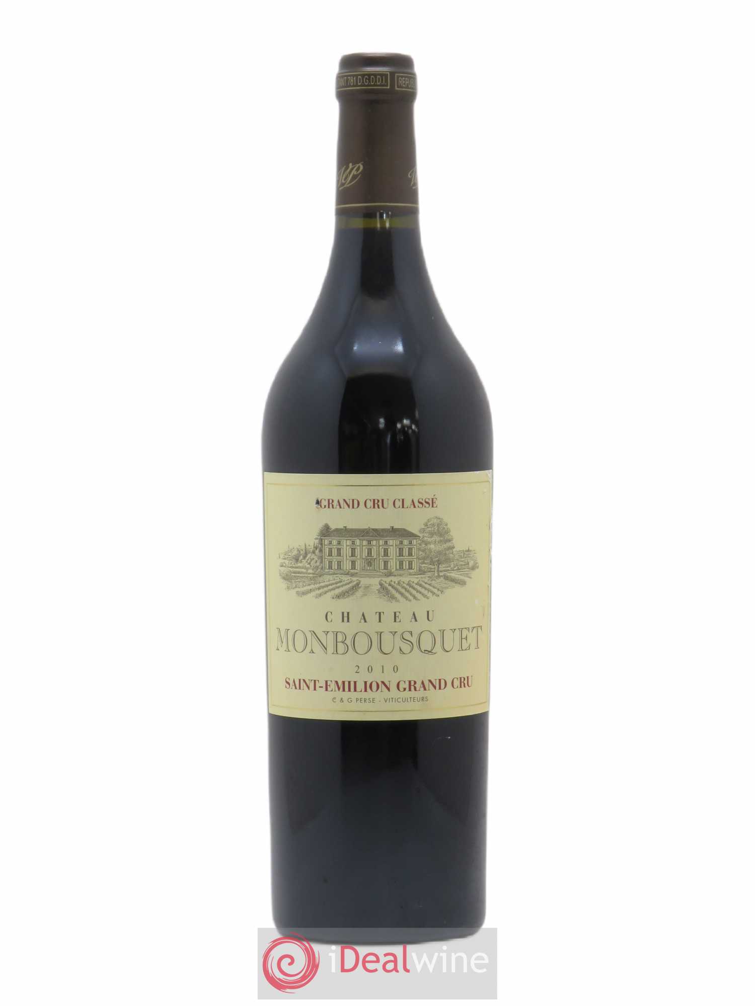 Château Monbousquet Grand Cru Classé 2010 - Lot de 1 bouteille - 0