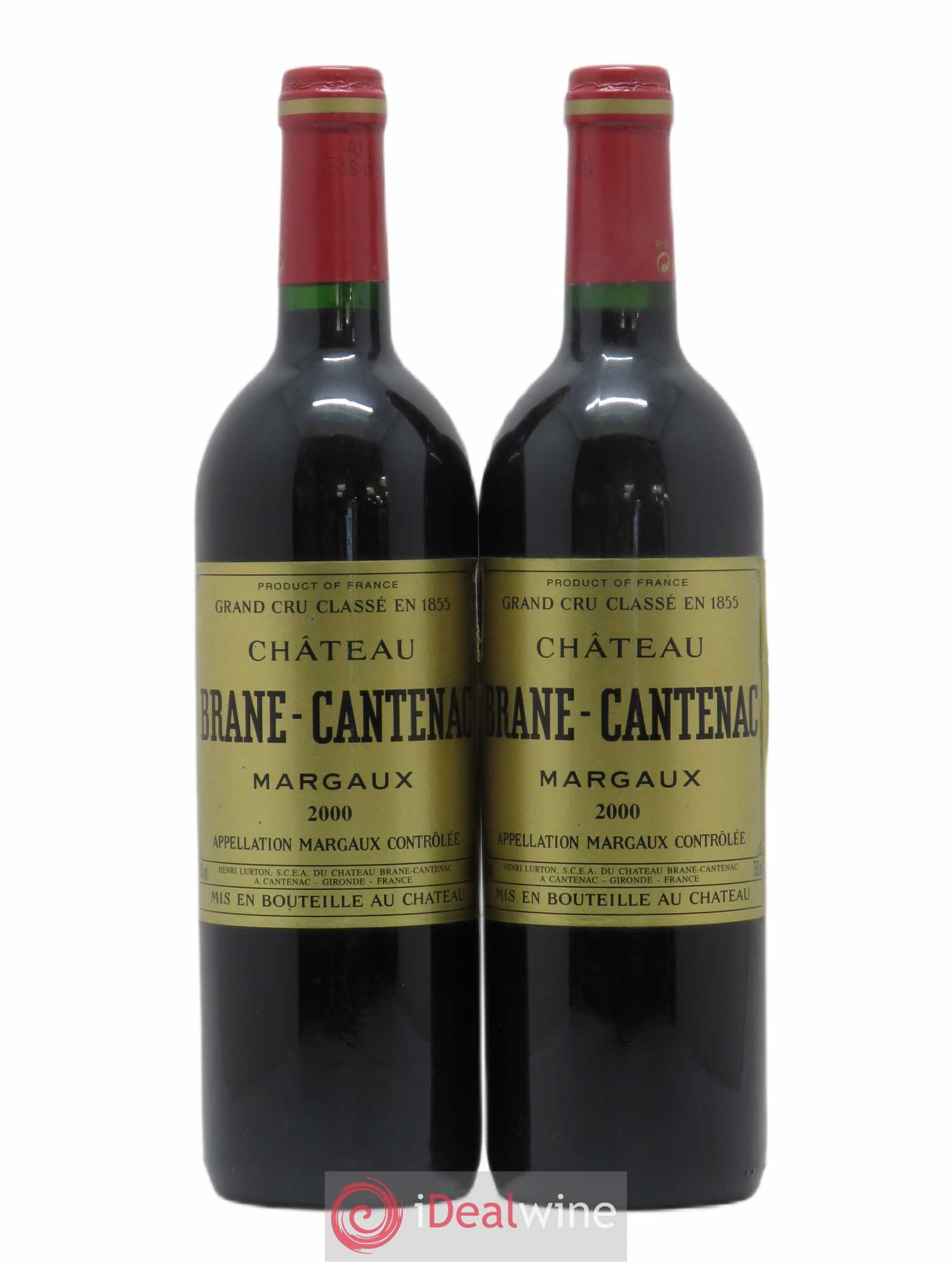Château Brane Cantenac 2ème Grand Cru Classé 2000 - Lot de 2 bouteilles - 0