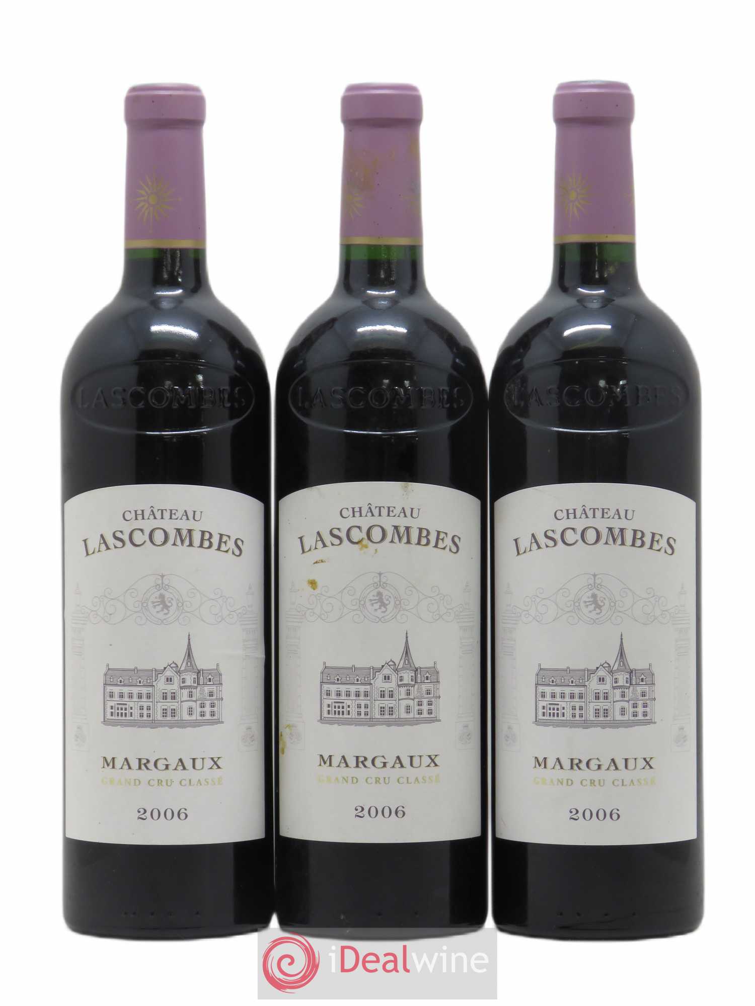 Château Lascombes 2ème Grand Cru Classé 2006 - Lot de 3 bouteilles - 0