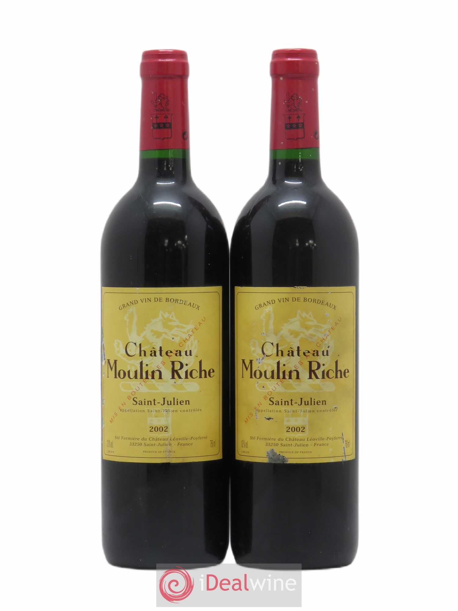 Château Moulin Riche 2002 - Posten von 2 Flaschen - 0