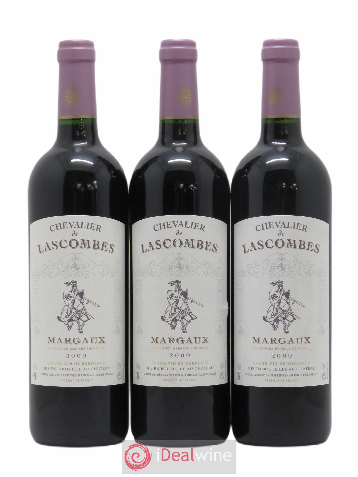 Chevalier de Lascombes Second Vin 2009 - Lot de 3 bouteilles - 0