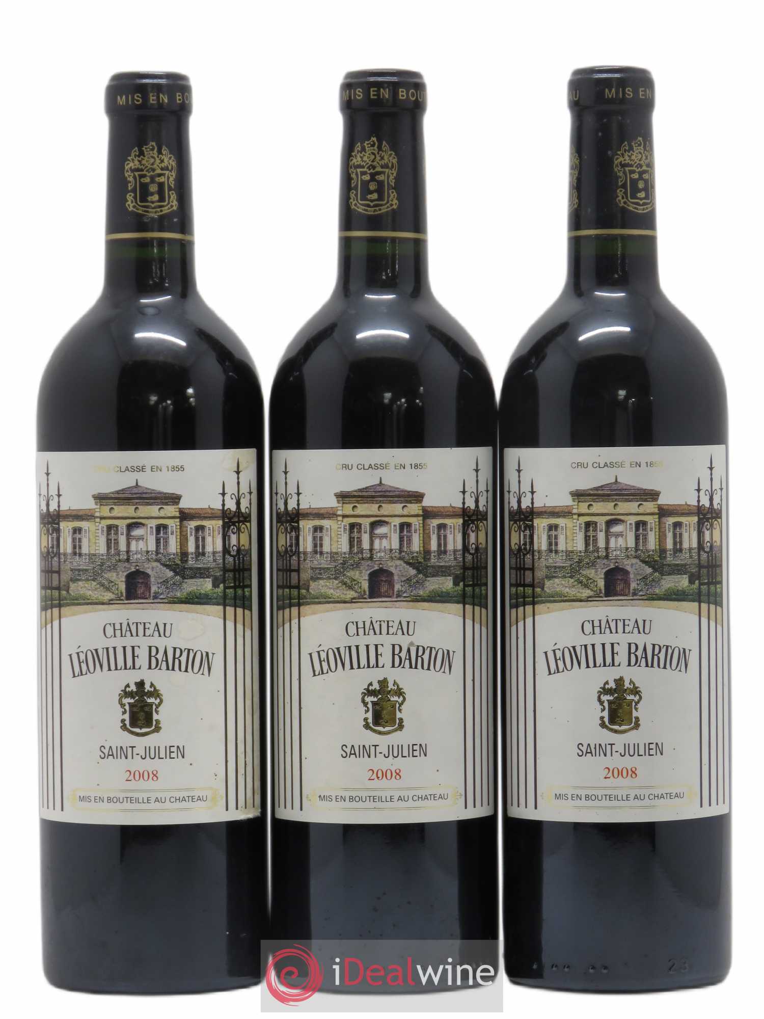 Château Léoville Barton 2ème Grand Cru Classé 2008 - Lot de 6 bouteilles - 1