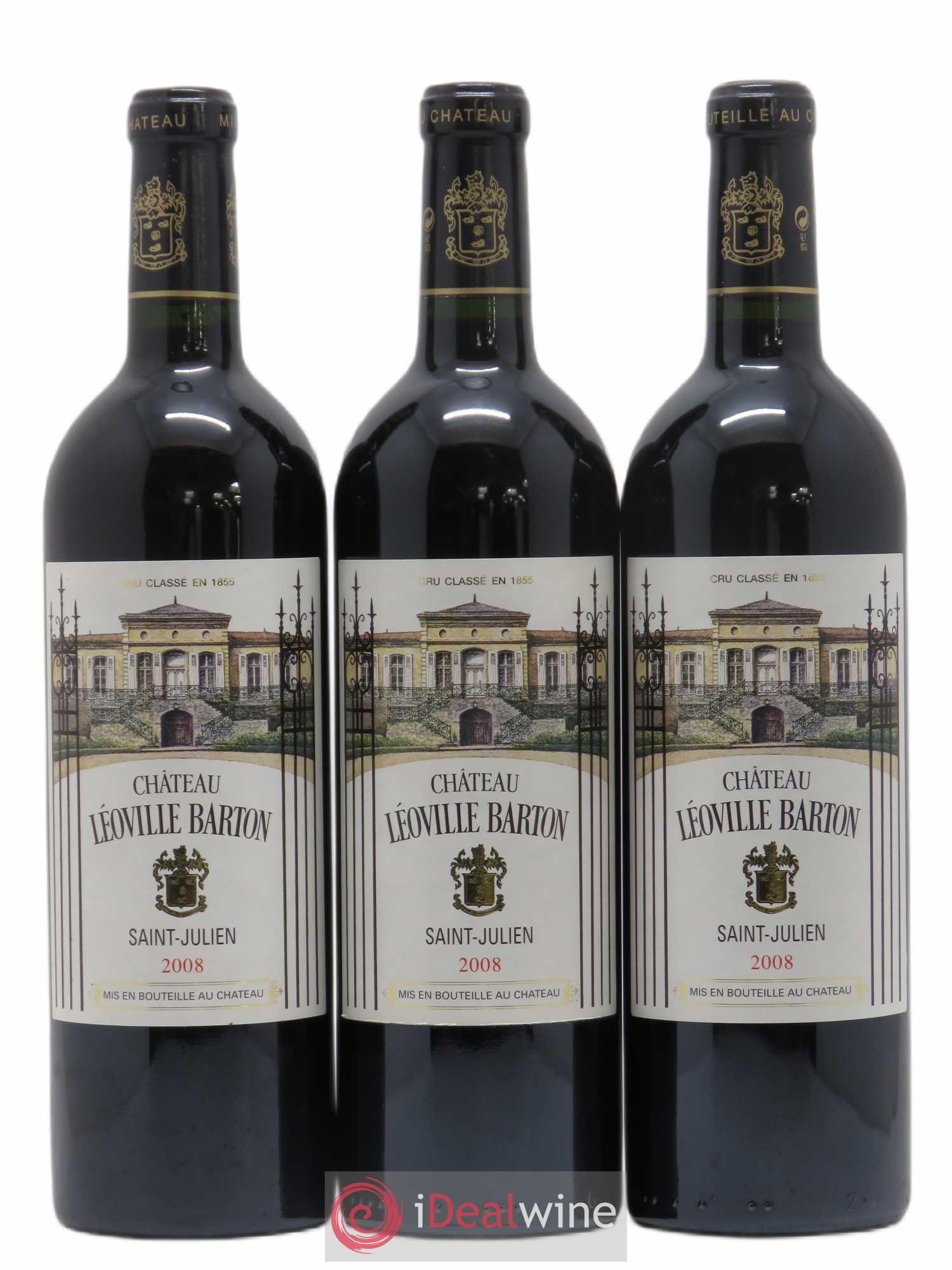 Château Léoville Barton 2ème Grand Cru Classé 2008 - Lot de 6 bouteilles - 2