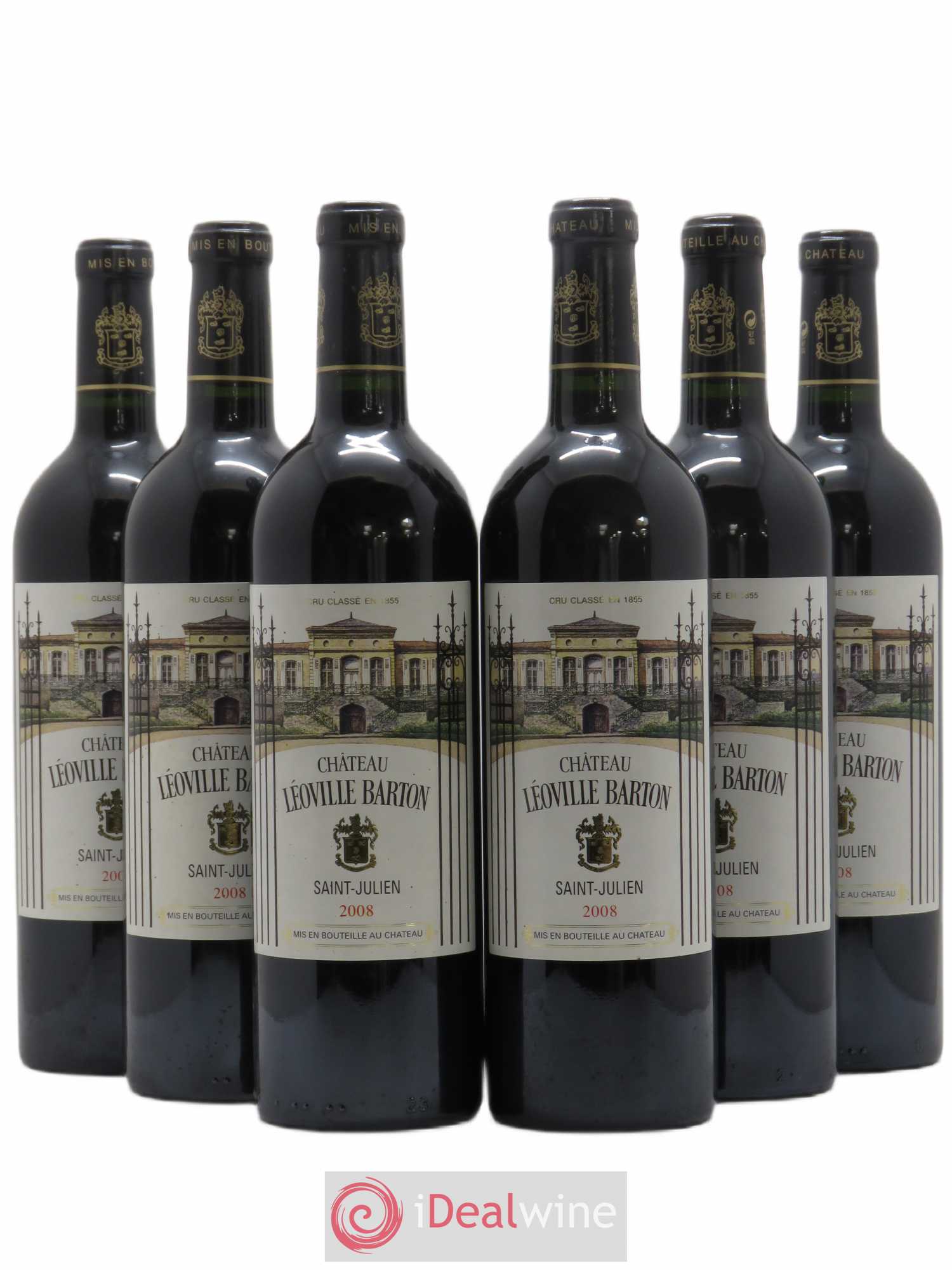Château Léoville Barton 2ème Grand Cru Classé 2008 - Lot de 6 bouteilles - 0