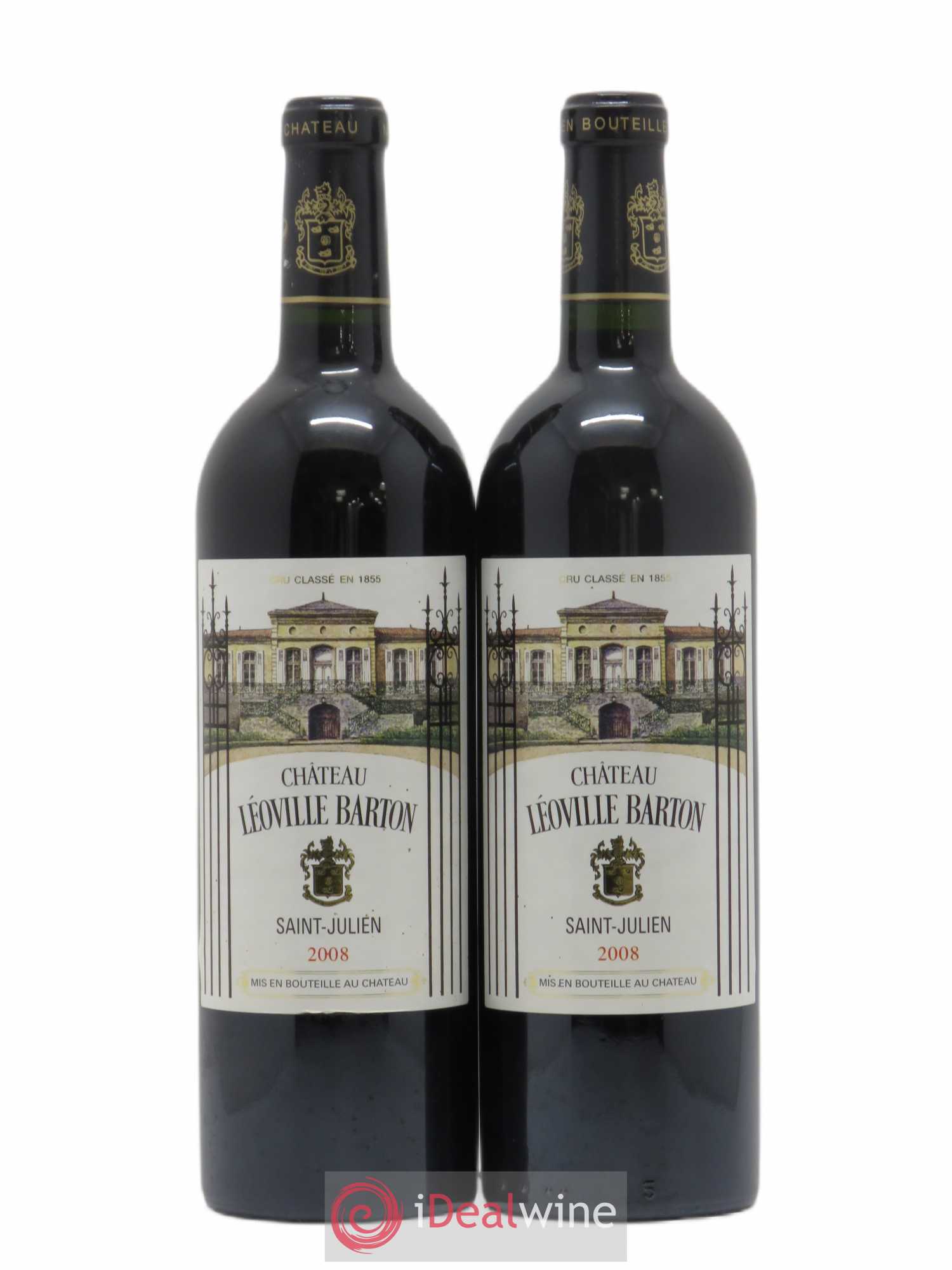 Château Léoville Barton 2ème Grand Cru Classé 2008 - Lot de 2 bouteilles - 0