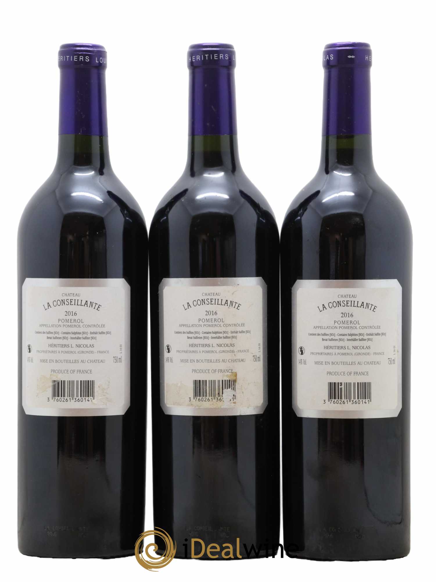 Château la Conseillante 2016 - Lot de 3 bouteilles - 1