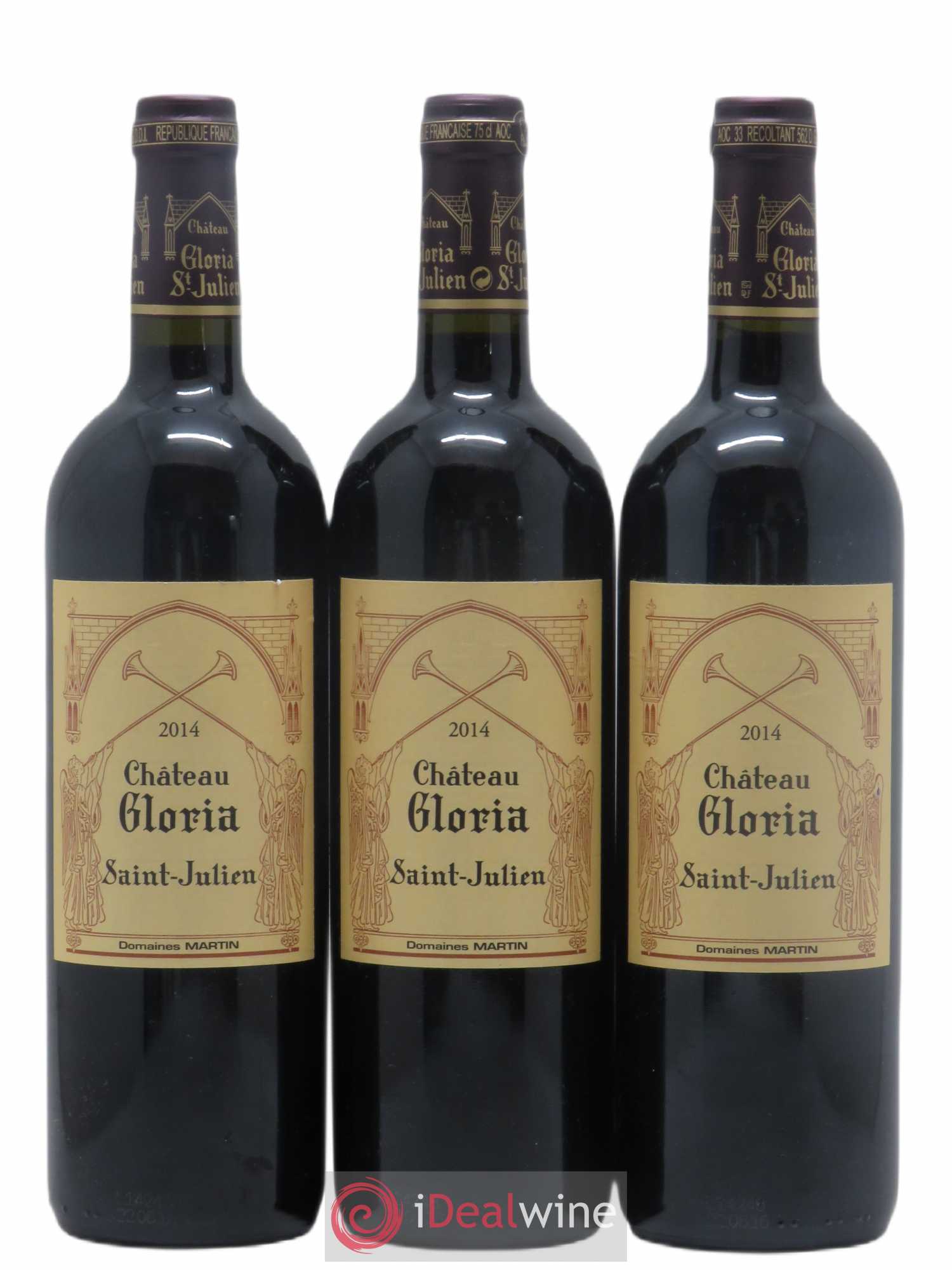 Château Gloria 2014 - Lot de 3 bouteilles - 0
