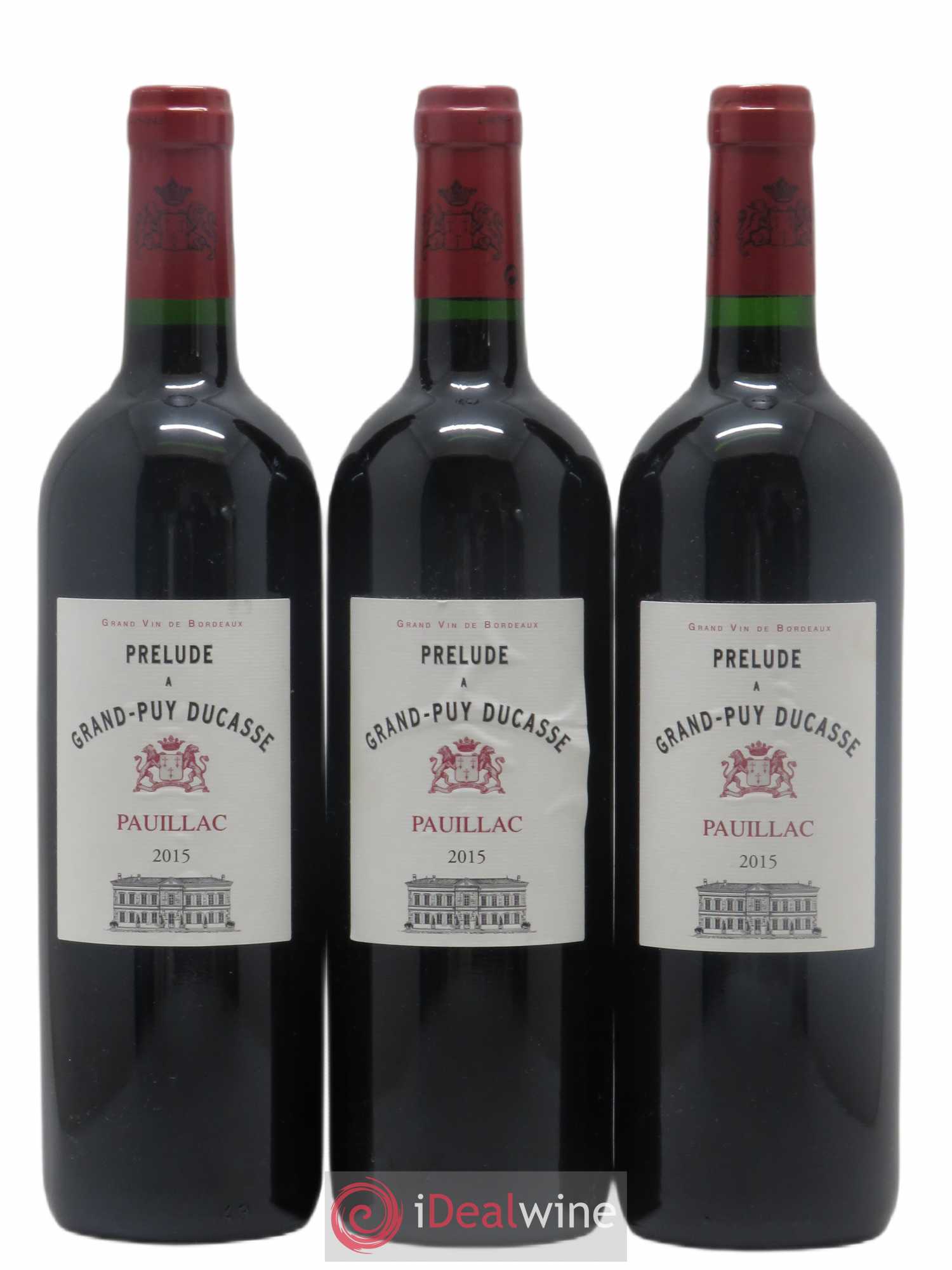 Prélude à Grand Puy Ducasse Second Vin 2015 - Lot de 3 bouteilles - 0