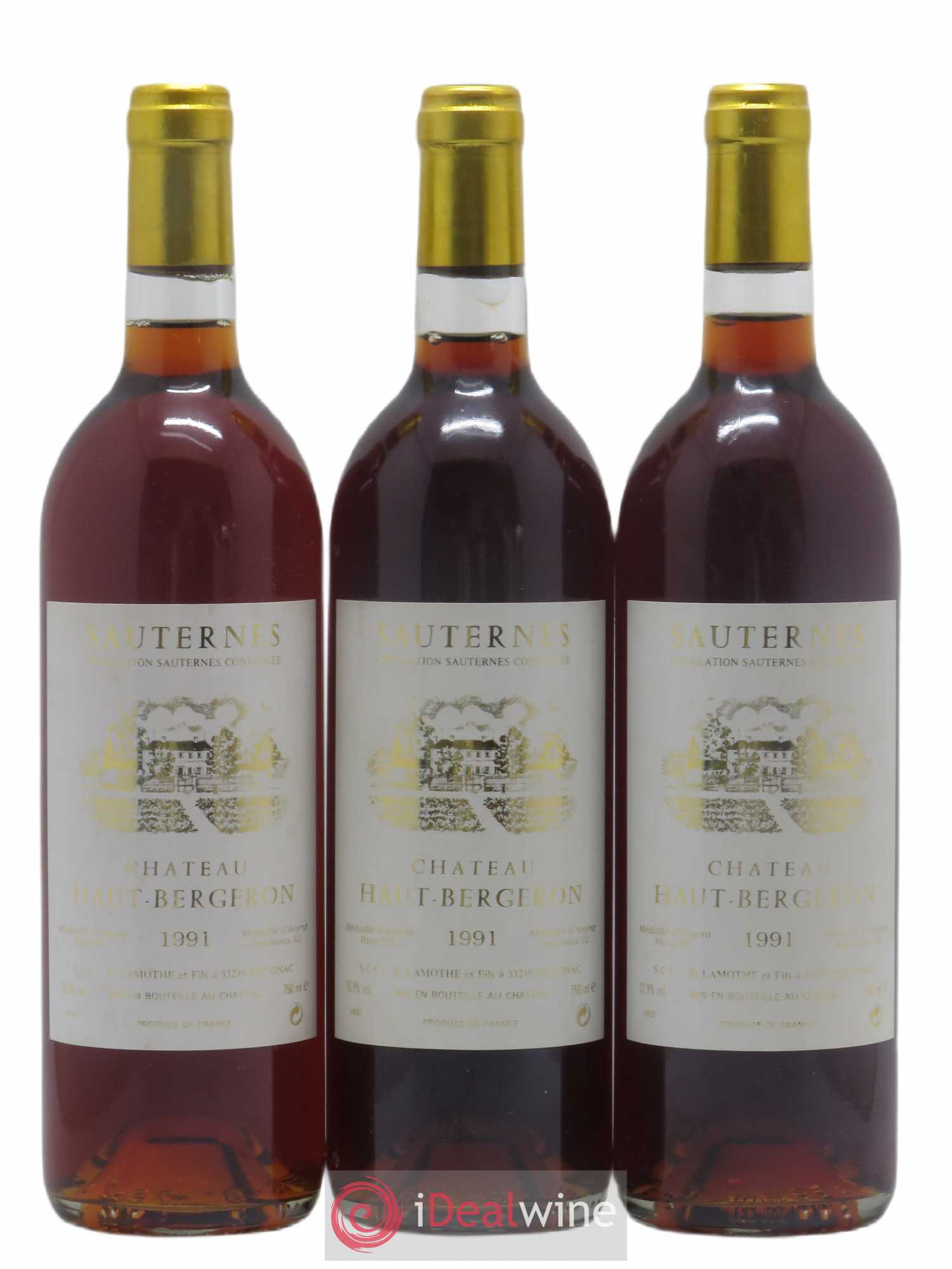 Château Haut-Bergeron (senza prezzo di riserva) 1991 - Lotto di 3 bottiglie - 0