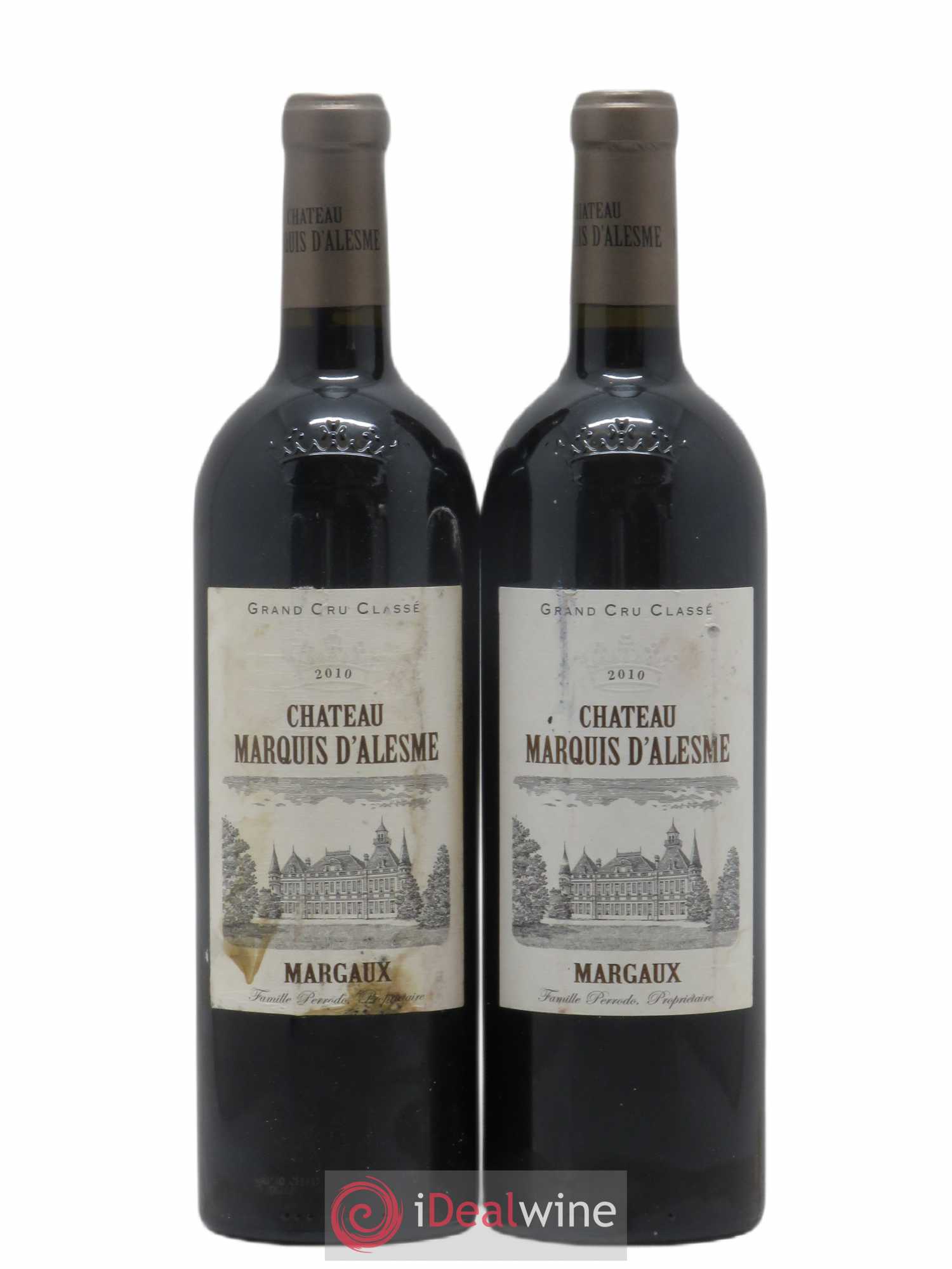 Château Marquis d'Alesme (sans prix de réserve) 2010 - Lot de 2 bouteilles - 0