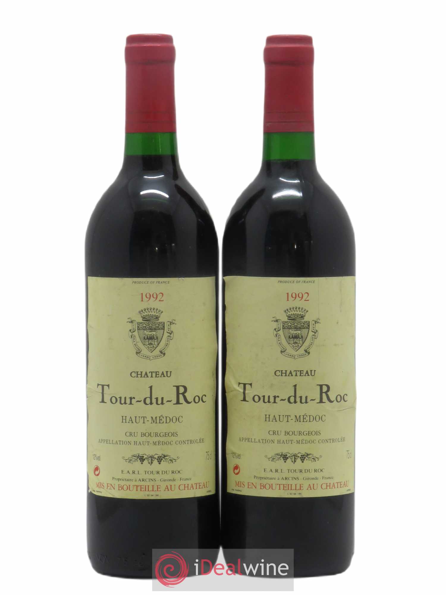 Haut Médoc Château Tour du Roc 1992 - Lot de 2 bouteilles - 0