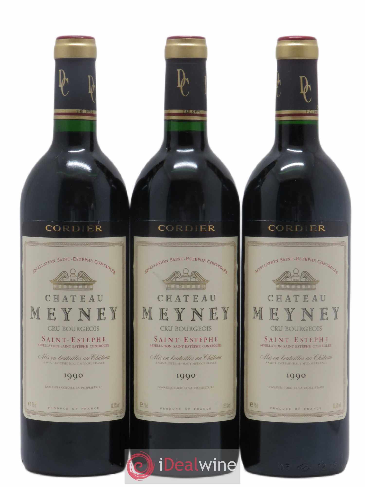 Château Meyney 1990 - Lot de 3 bouteilles - 0
