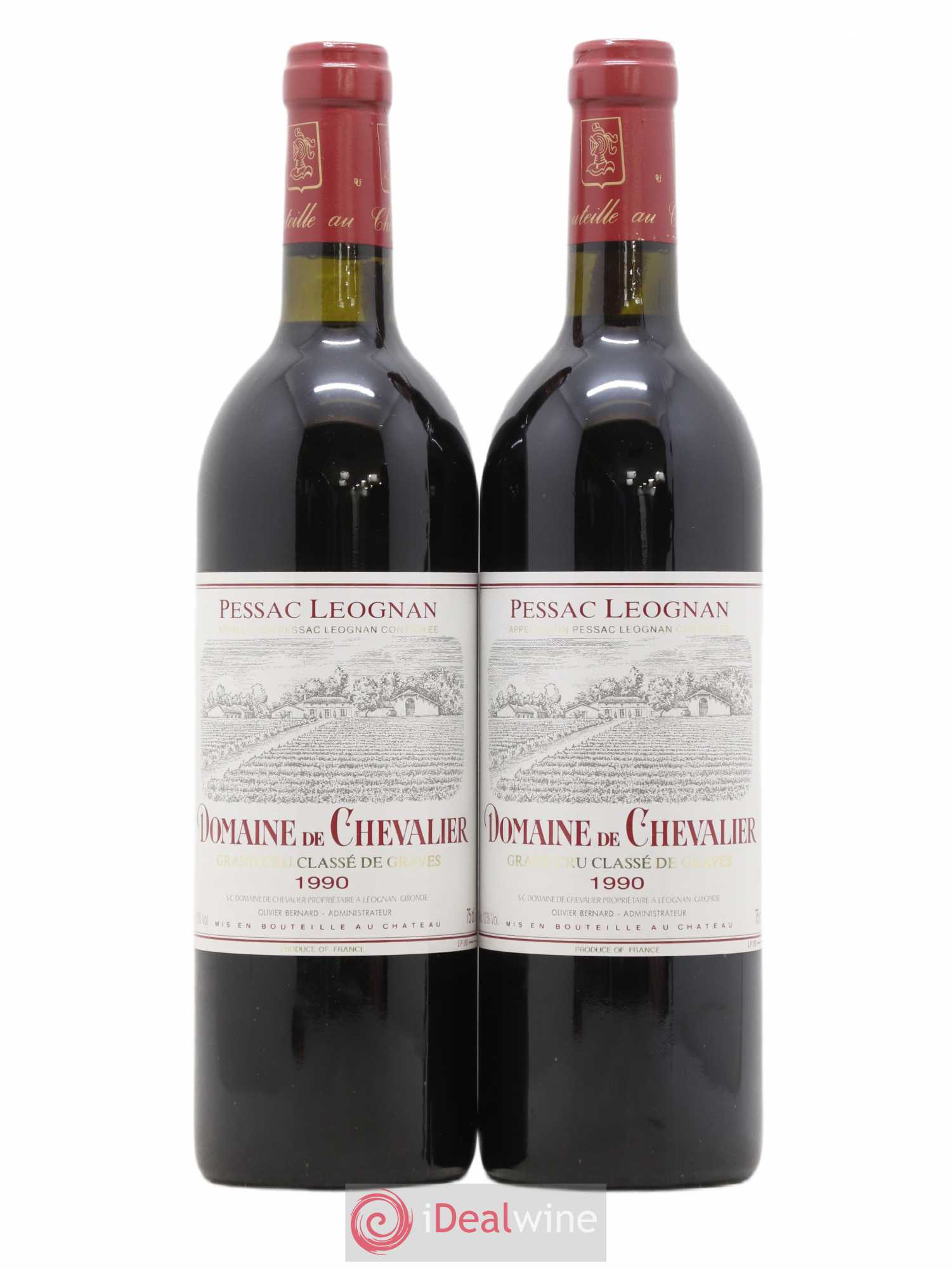 Domaine de Chevalier Cru Classé de Graves 1990 - Lot de 2 bouteilles - 0