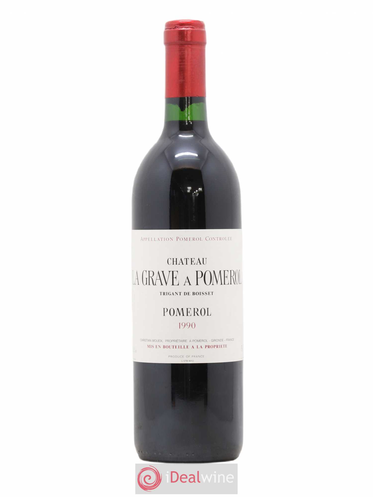Château La Grave à Pomerol (Trigant de Boisset) 1990 - Lot de 1 bouteille - 0
