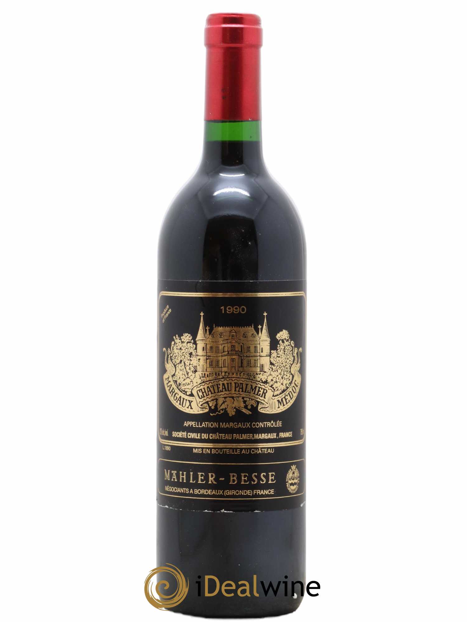 Château Palmer 3ème Grand Cru Classé 1990 - Lot de 1 bouteille - 0