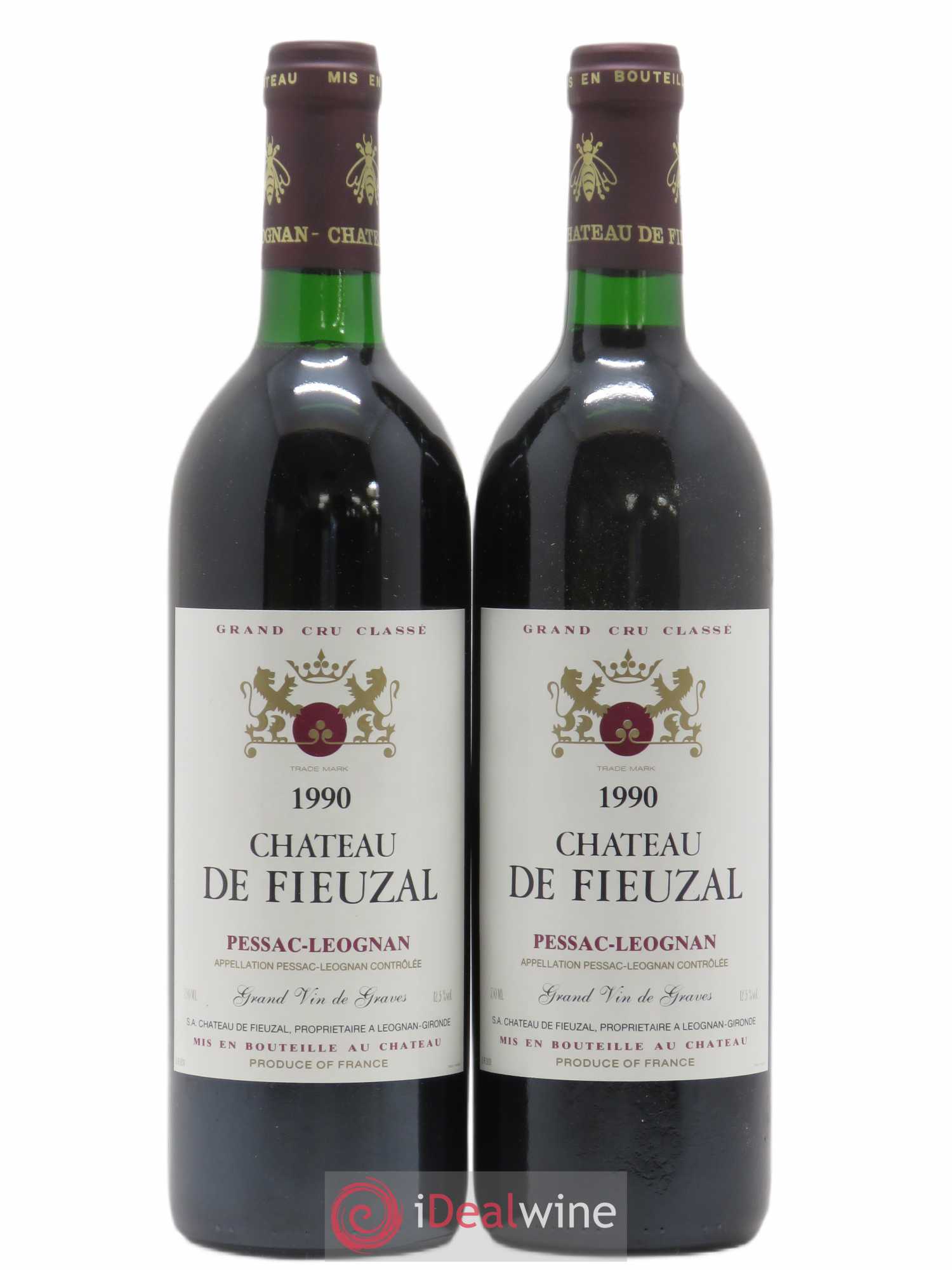 Château de Fieuzal Cru Classé de Graves 1990 - Lot de 2 bouteilles - 0