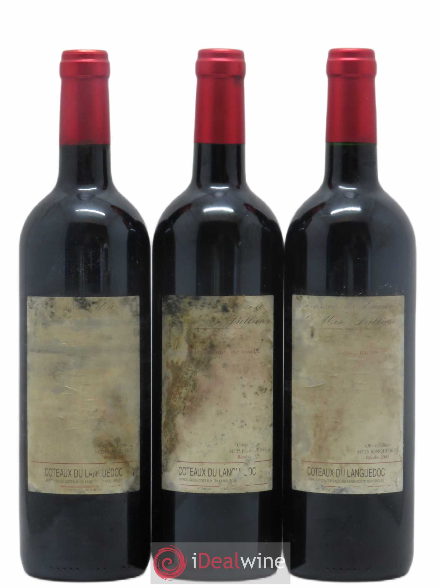Terrasses du Larzac Mas Jullien Les Etats d'Ame du Mas Jullien Olivier Jullien 2005 - Lot de 3 bouteilles - 0