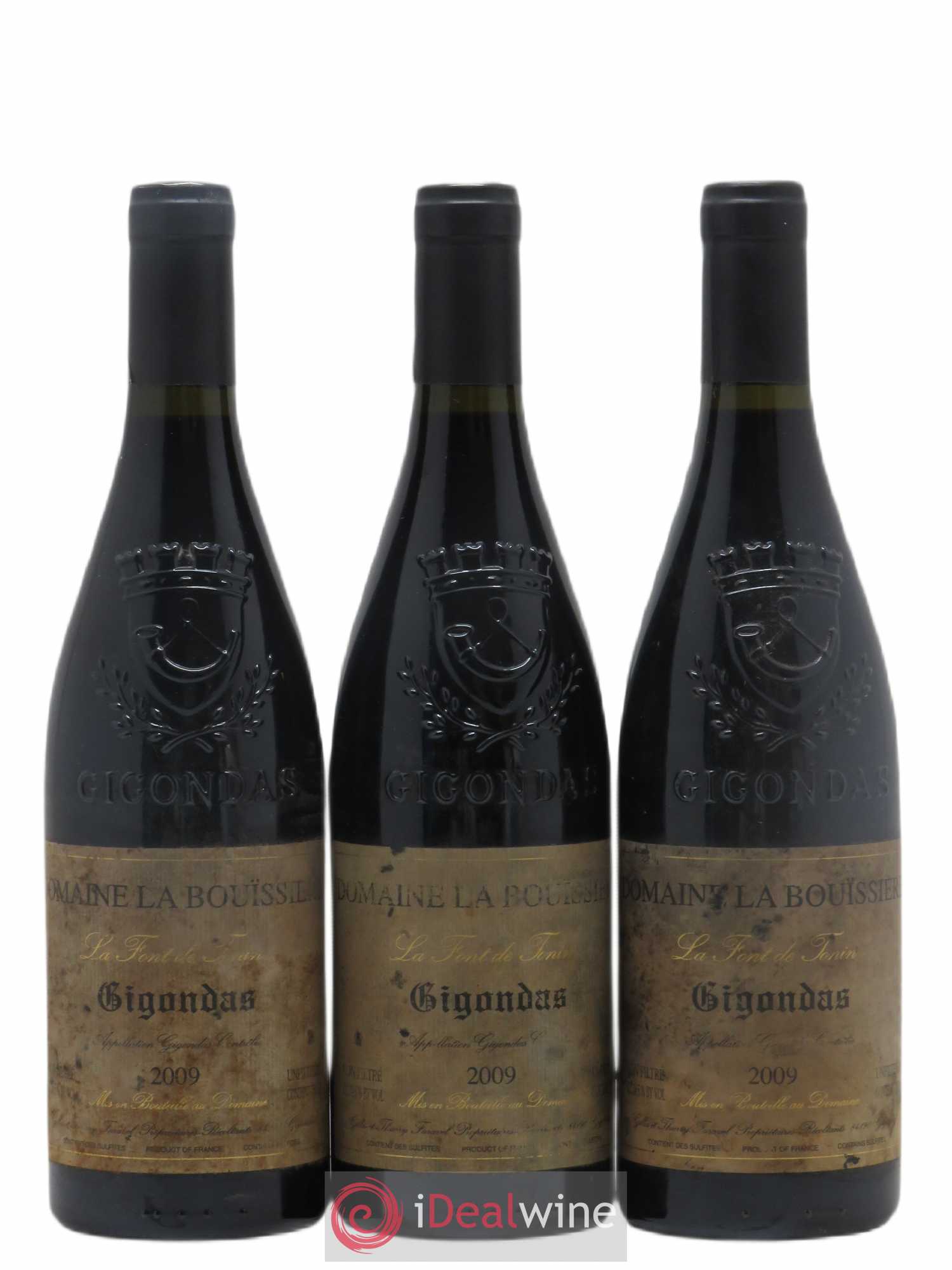 Gigondas La Bouïssière Le Font de Tonin 2009 - Lot de 3 bouteilles - 0