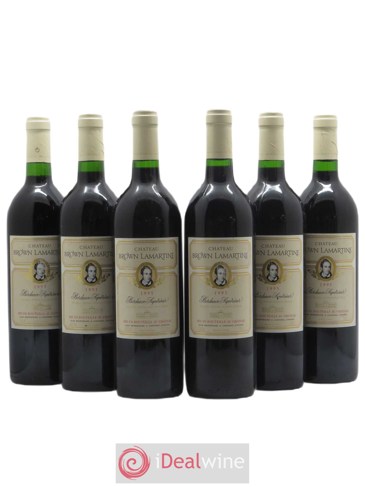 Bordeaux Supérieur Château Brown Lamartine (sans prix de réserve) 1995 - Posten von 6 Flaschen - 0
