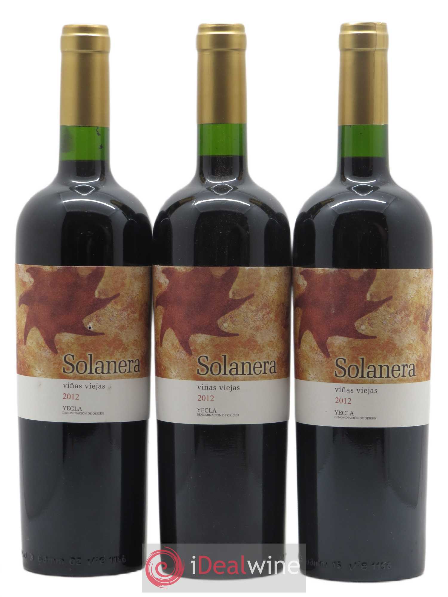 Yecla Vinas Viejas Solanera Bodegas Castano 2012 - Posten von 3 Flaschen - 0