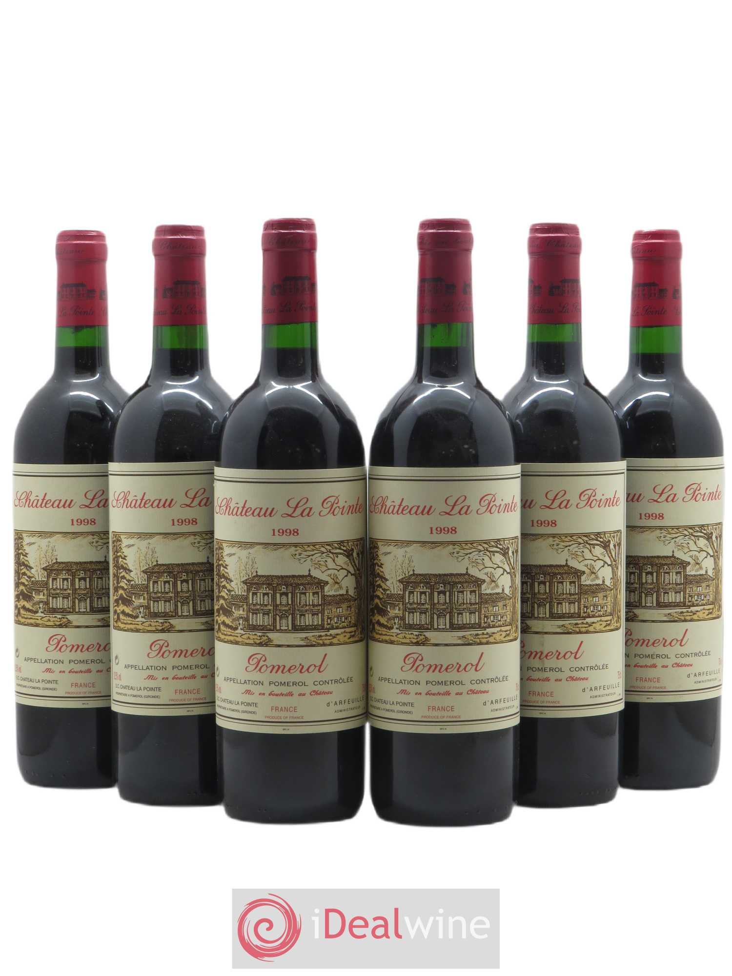 Château la Pointe (sans prix de réserve) 1998 - Lot de 6 bouteilles - 0