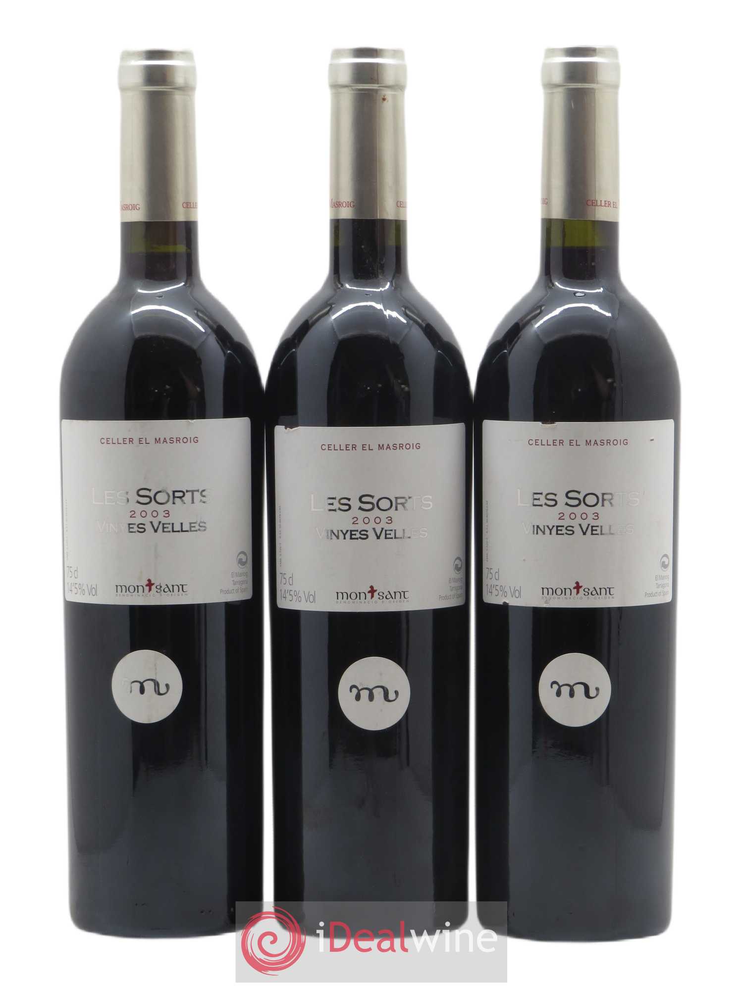 Montsant DO Vinyes Velles Les Sorts Celler el Masroig 2003 - Posten von 3 Flaschen - 0