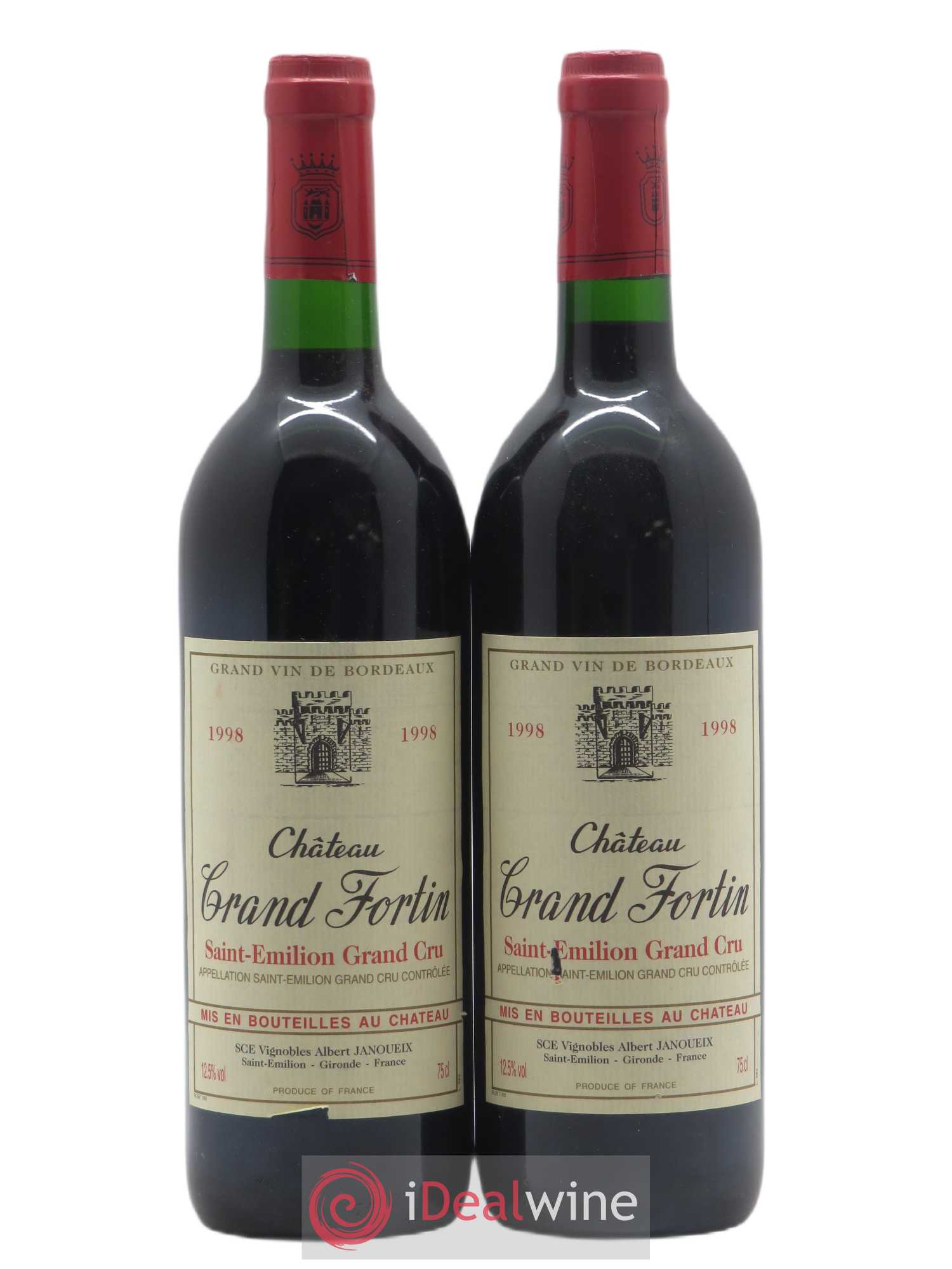 Saint-Émilion Grand Cru Château Grand Fortin (sans prix de réserve) 1998 - Posten von 2 Flaschen - 0