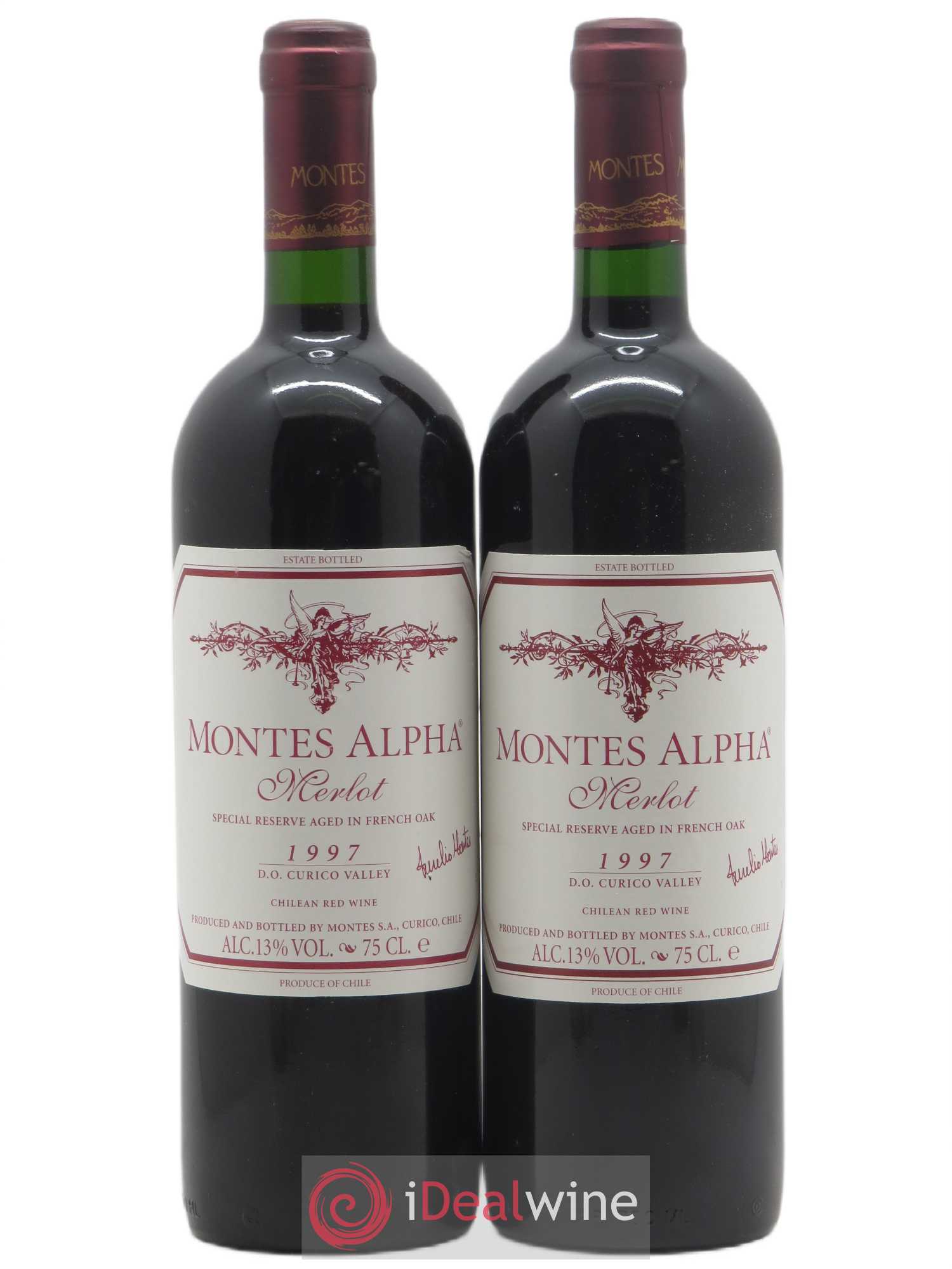 Chili Curico Valley Montes Alpha Merlot 1997 - Posten von 2 Flaschen - 0