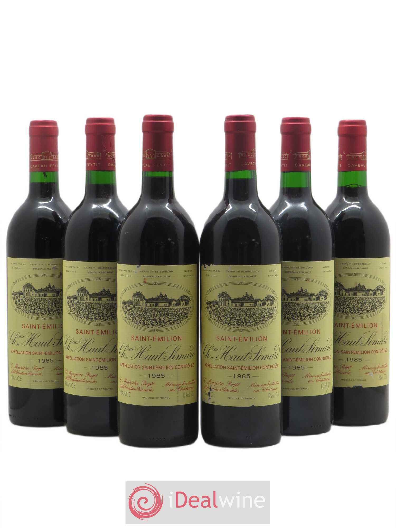 Château Haut-Simard 1985 - Lot de 6 bouteilles - 0