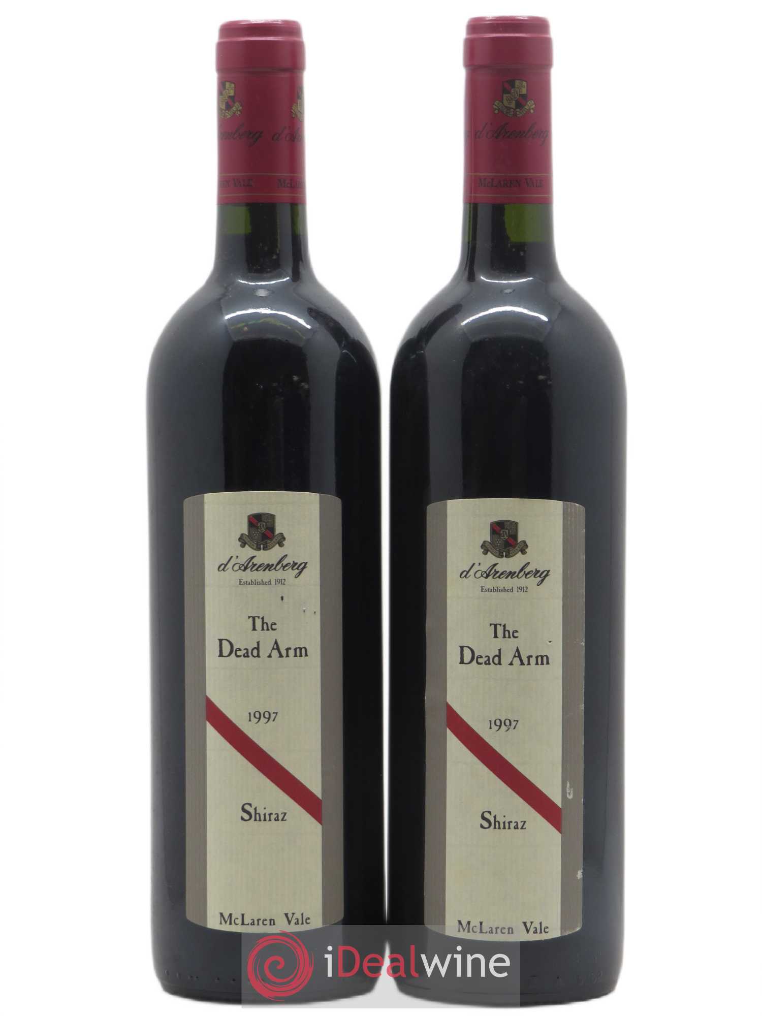 McLaren Vale d'Arenberg The Dead Arm - Syrah 1997 - Lot de 2 bouteilles - 0