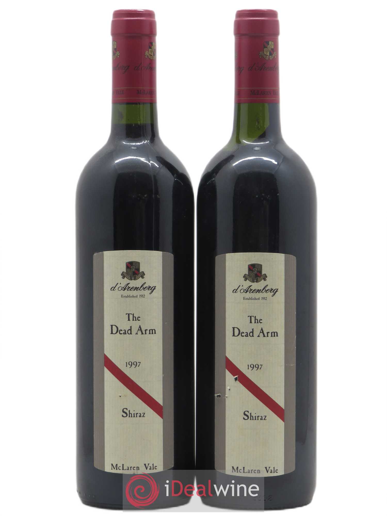 McLaren Vale d'Arenberg The Dead Arm - Syrah 1997 - Lot de 2 bouteilles - 0
